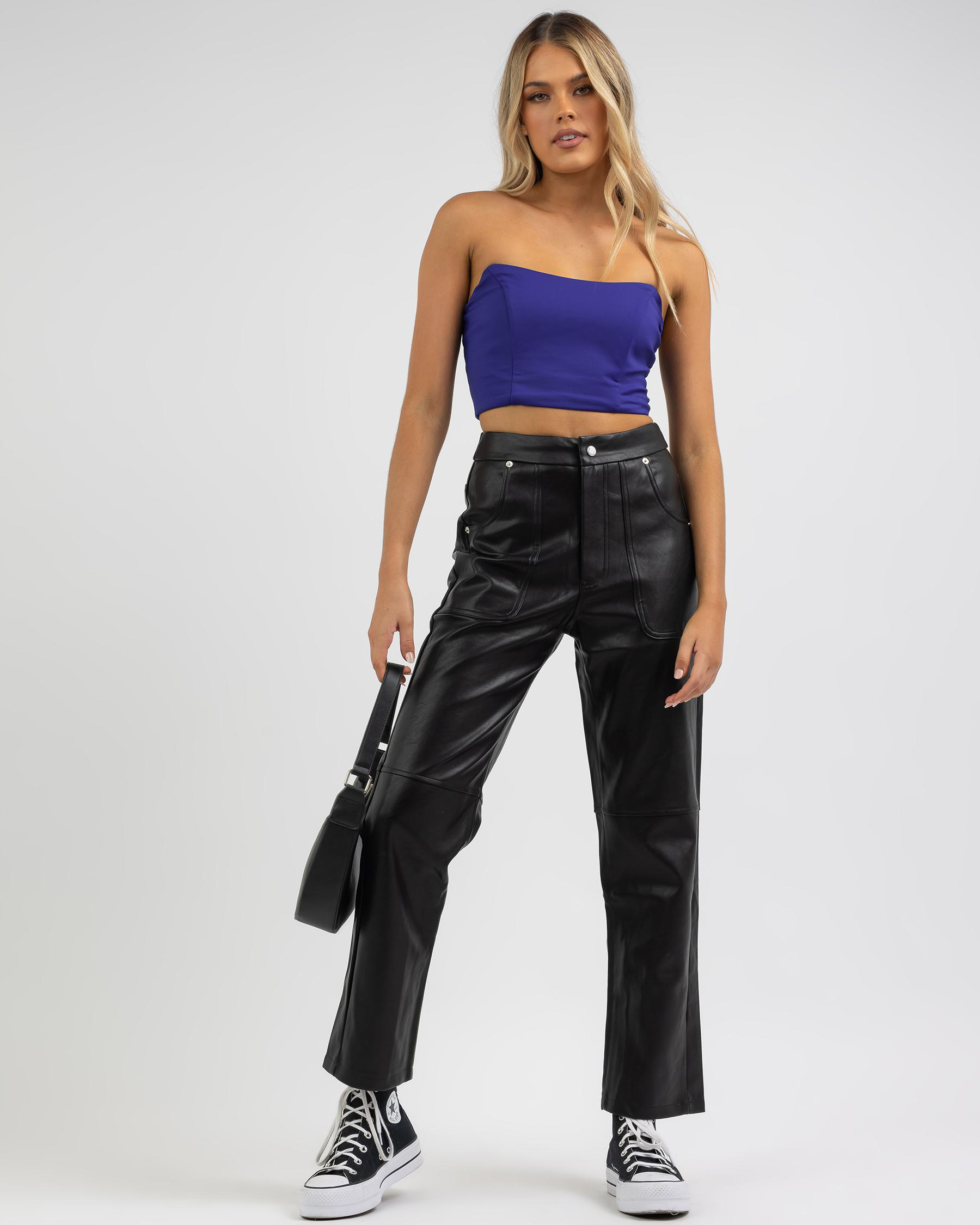 Shop Paper Heart Castor Pants In Black - Fast Shipping & Easy Returns ...