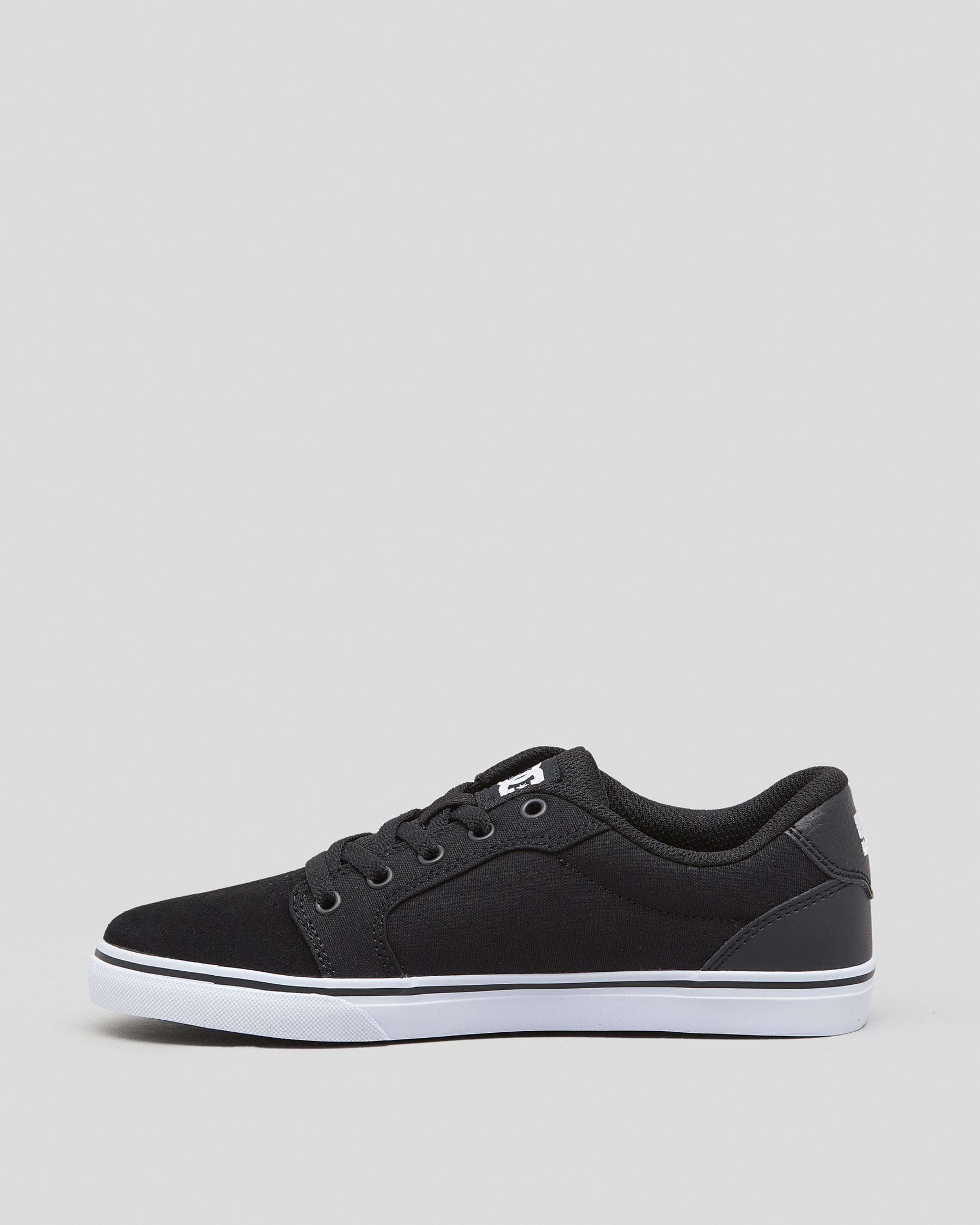 Shop DC Shoes Boys' Anvil Shoes In Black/flames - Fast Shipping & Easy ...