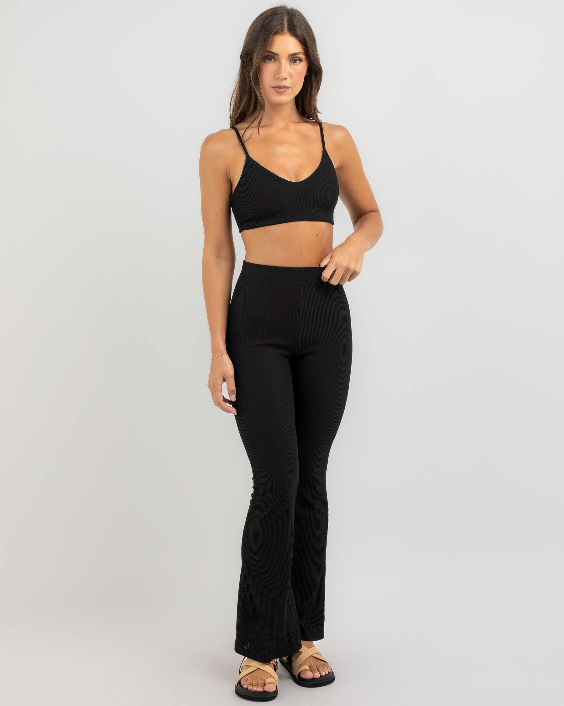 Shop Mooloola Romeo Crop Top In Black - Fast Shipping & Easy Returns ...