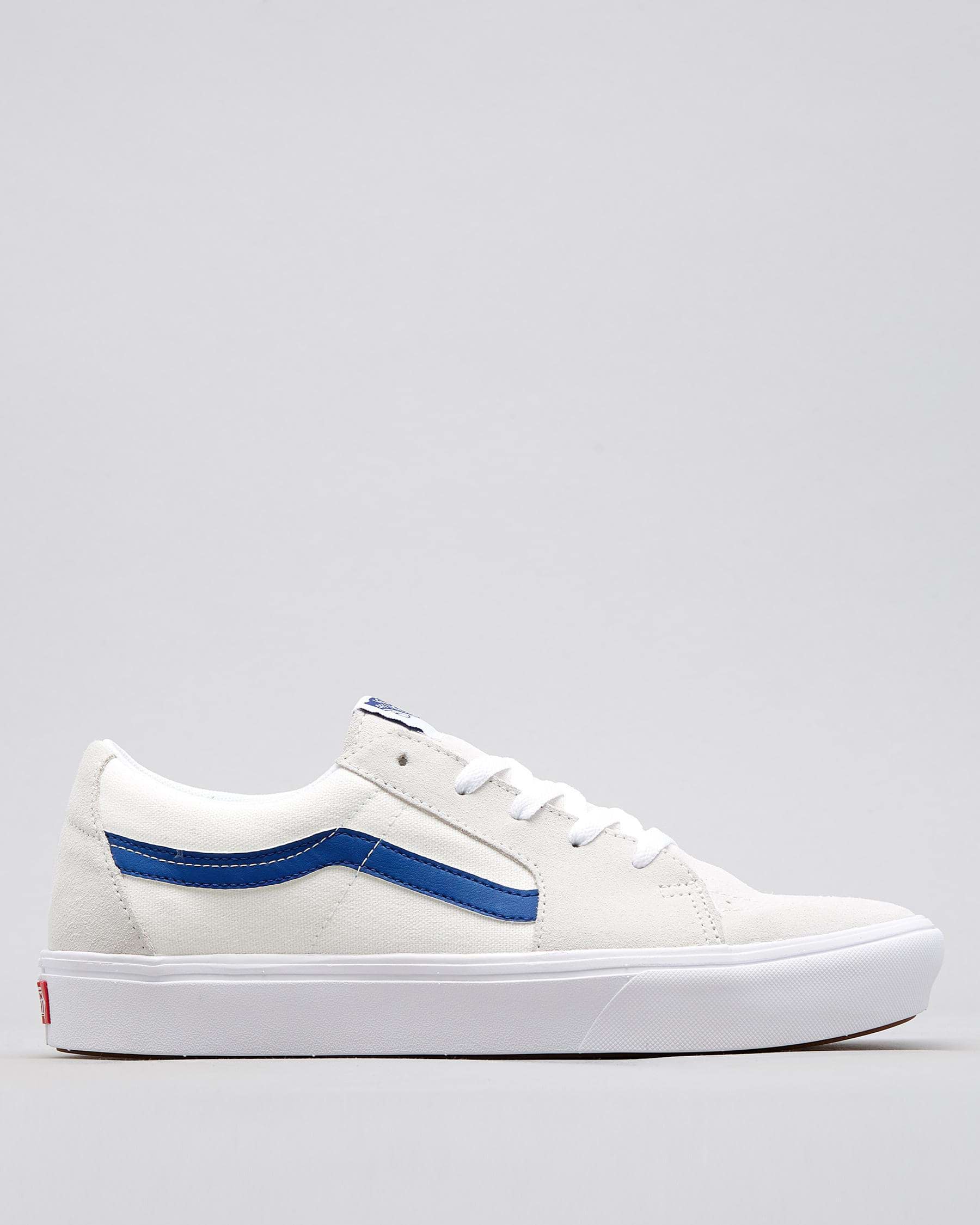 Shop Vans Comfy Cush Sk8-Low Shoes In (Retro Rec) Blanc/true White ...