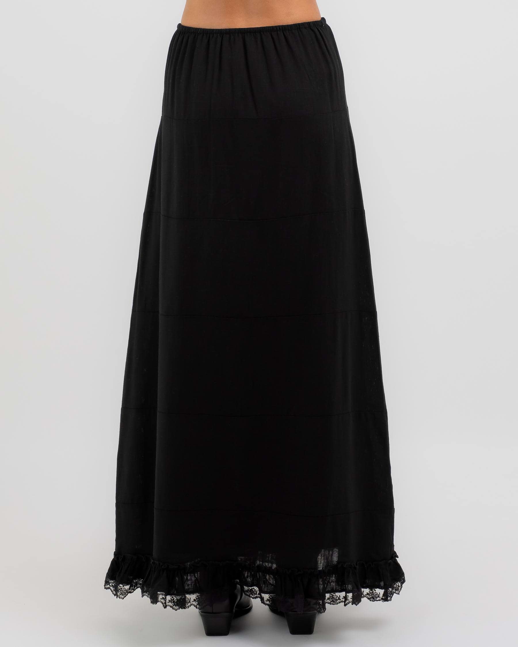 Mooloola Limbrey Maxi Skirt In Black - Fast Shipping & Easy Returns ...