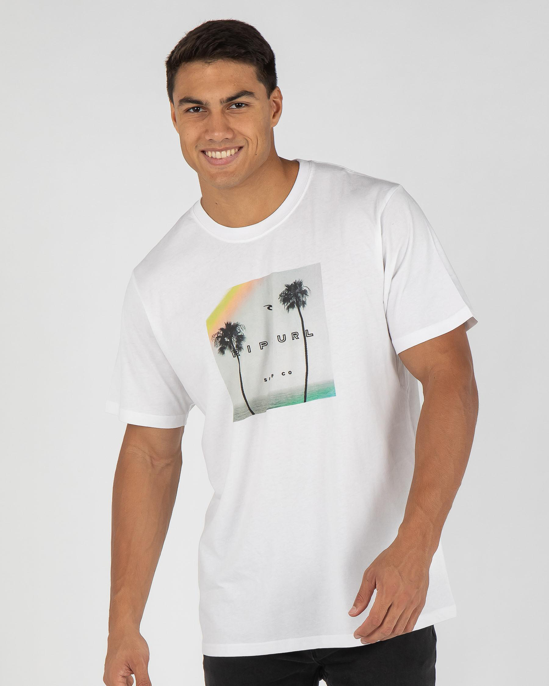 Rip Curl Framed T-Shirt In White - Fast Shipping & Easy Returns - City ...