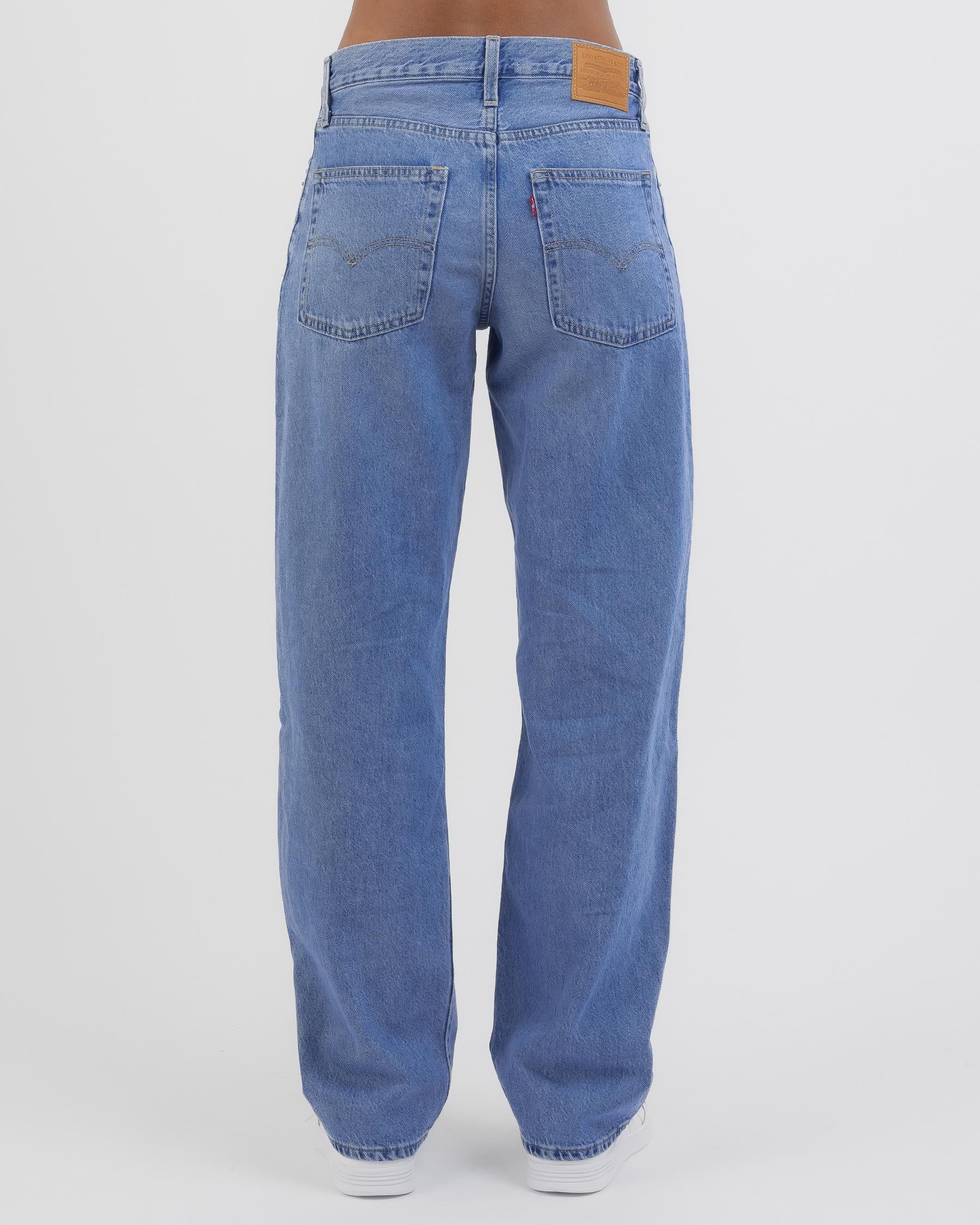 Shop Levi's Baggy Dad Jeans In In The Middle W Damage - Fast Shipping ...