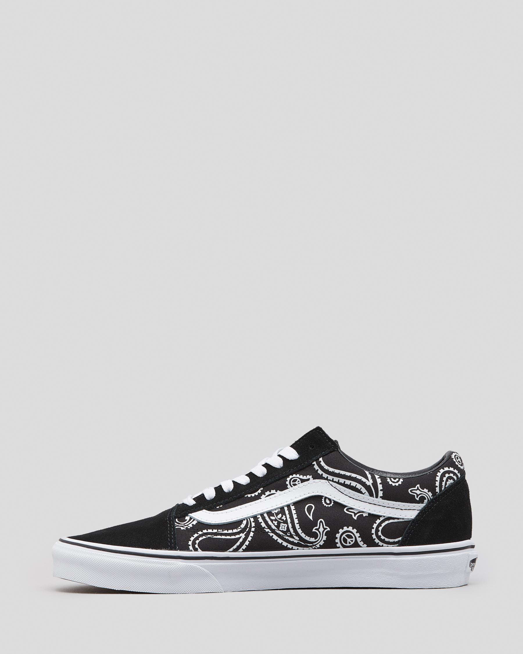 Shop Vans Old Skool Shoes In Black/true White - Fast Shipping & Easy ...