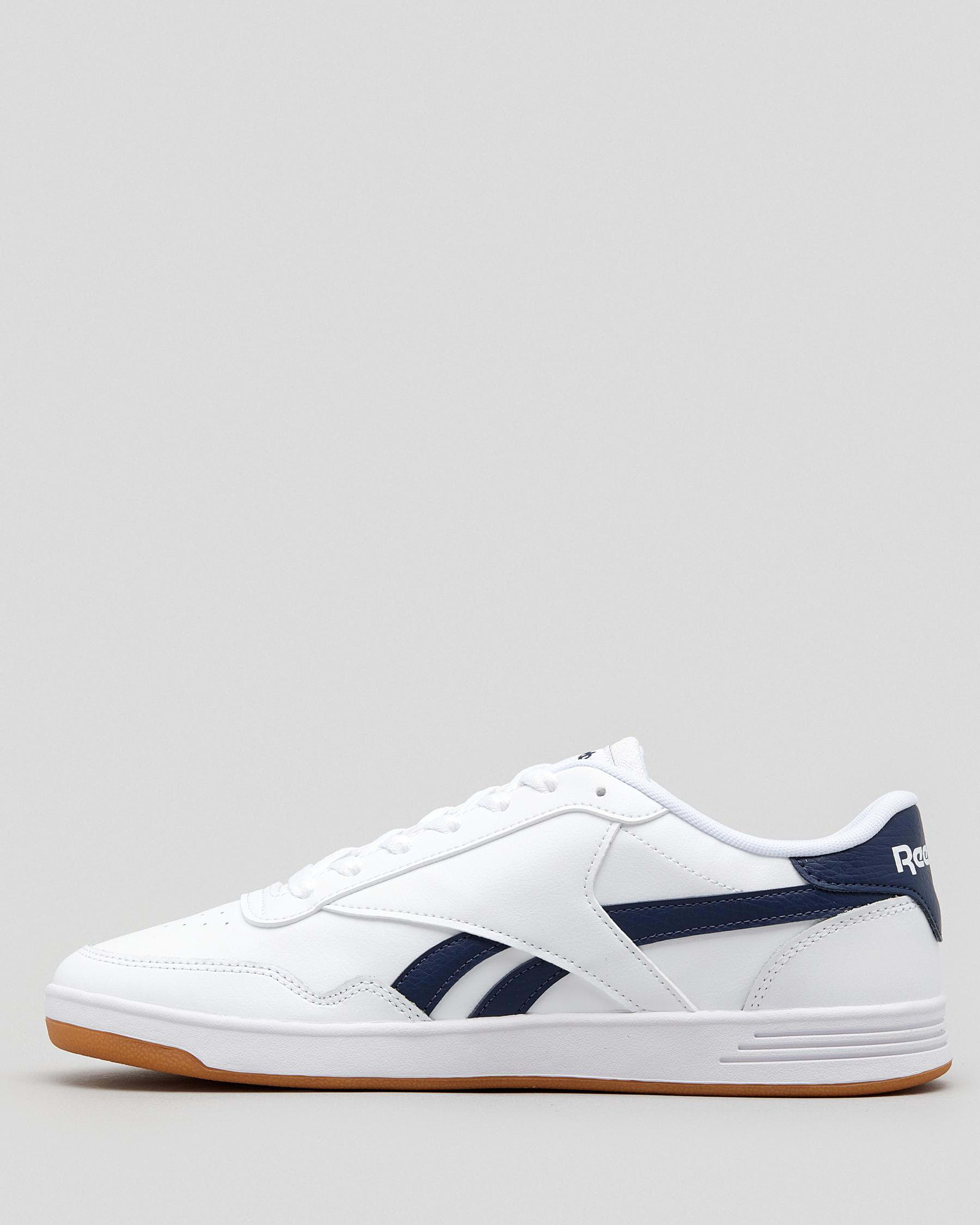 Shop Reebok Royal Tech T Shoes In White/collegiate Navy/gum - Fast ...