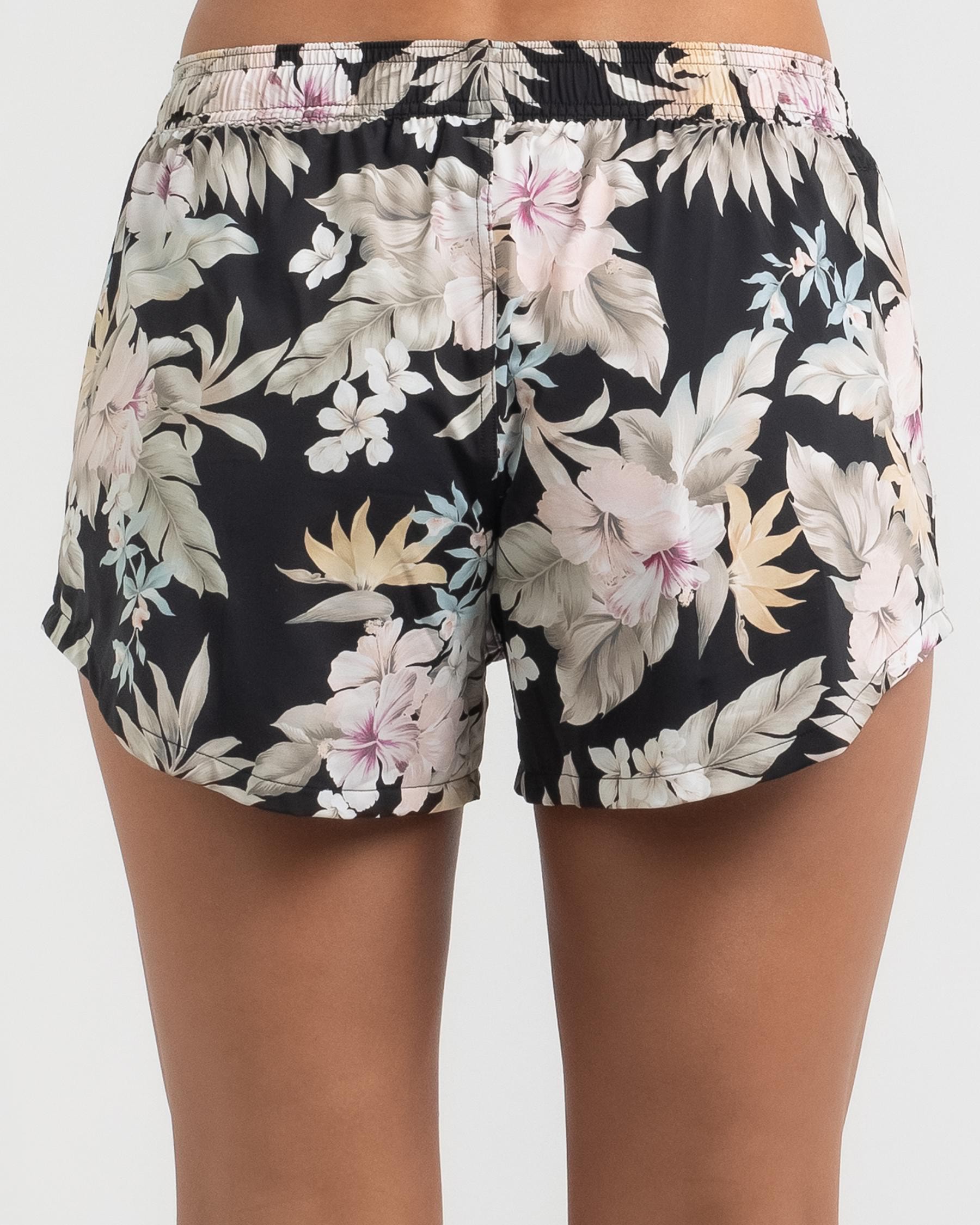Shop Billabong Womens Tropicool Board Shorts In Off Black - Fast ...
