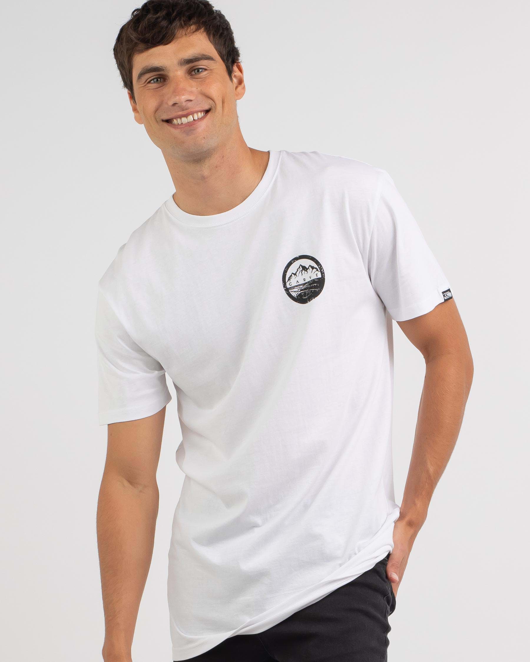 Shop Carve Leave Your Mark T-Shirt In White - Fast Shipping & Easy ...