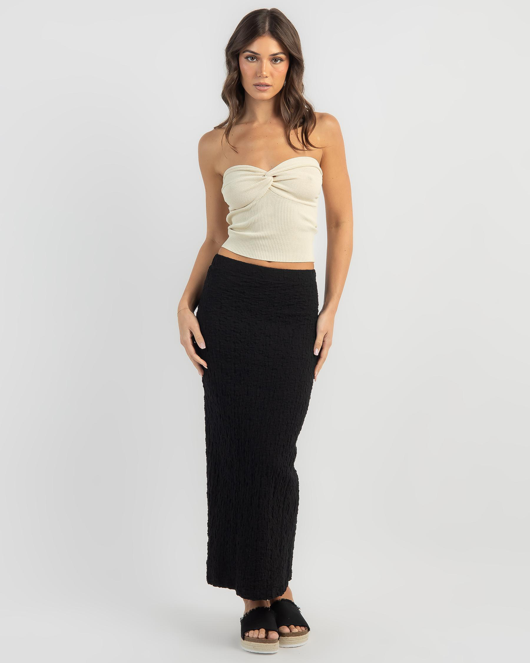 Shop Sassy Hills Fashion Precious Maxi Skirt In Black - Fast Shipping ...