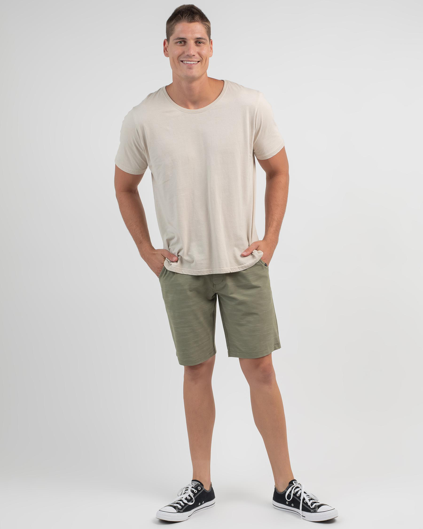 Shop Rip Curl Jackson Boardwalk Shorts In Dusty Olive - Fast Shipping ...