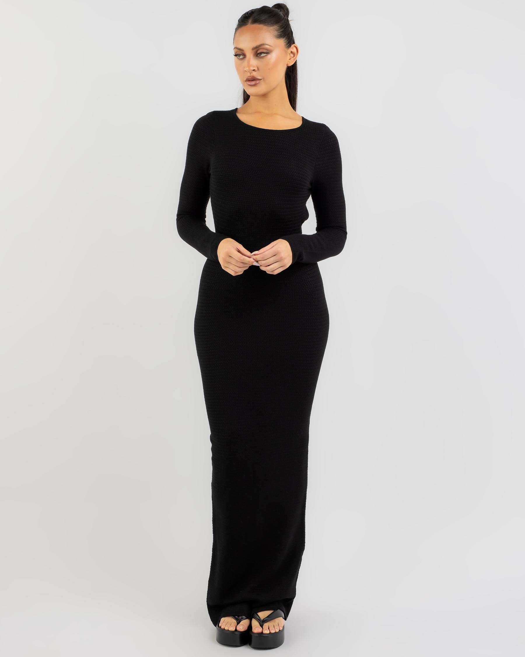 Shop Thanne Eileen Maxi Dress In Black - Fast Shipping & Easy Returns ...