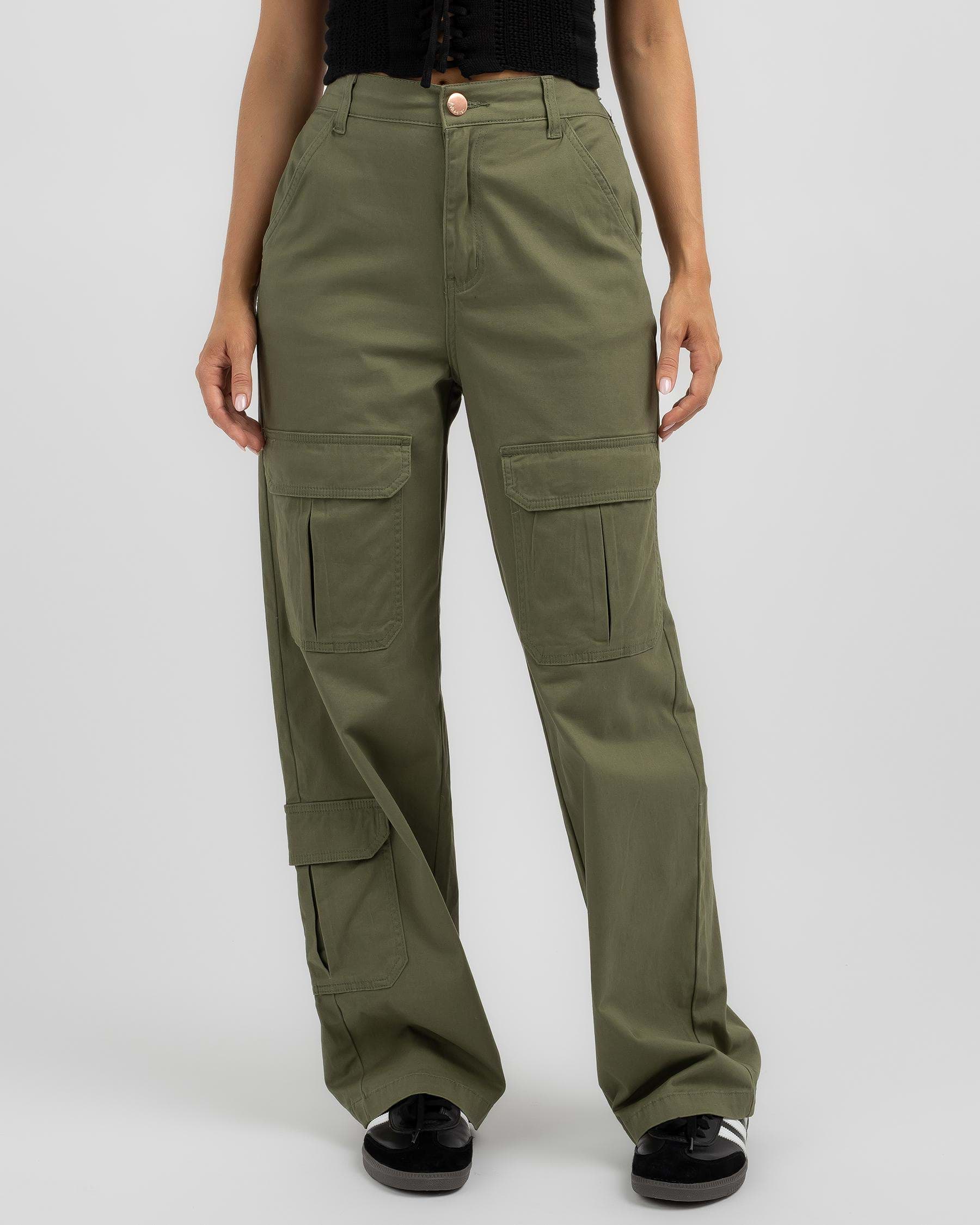 Shop Ava And Ever Crew Pants In Khaki - Fast Shipping & Easy Returns ...