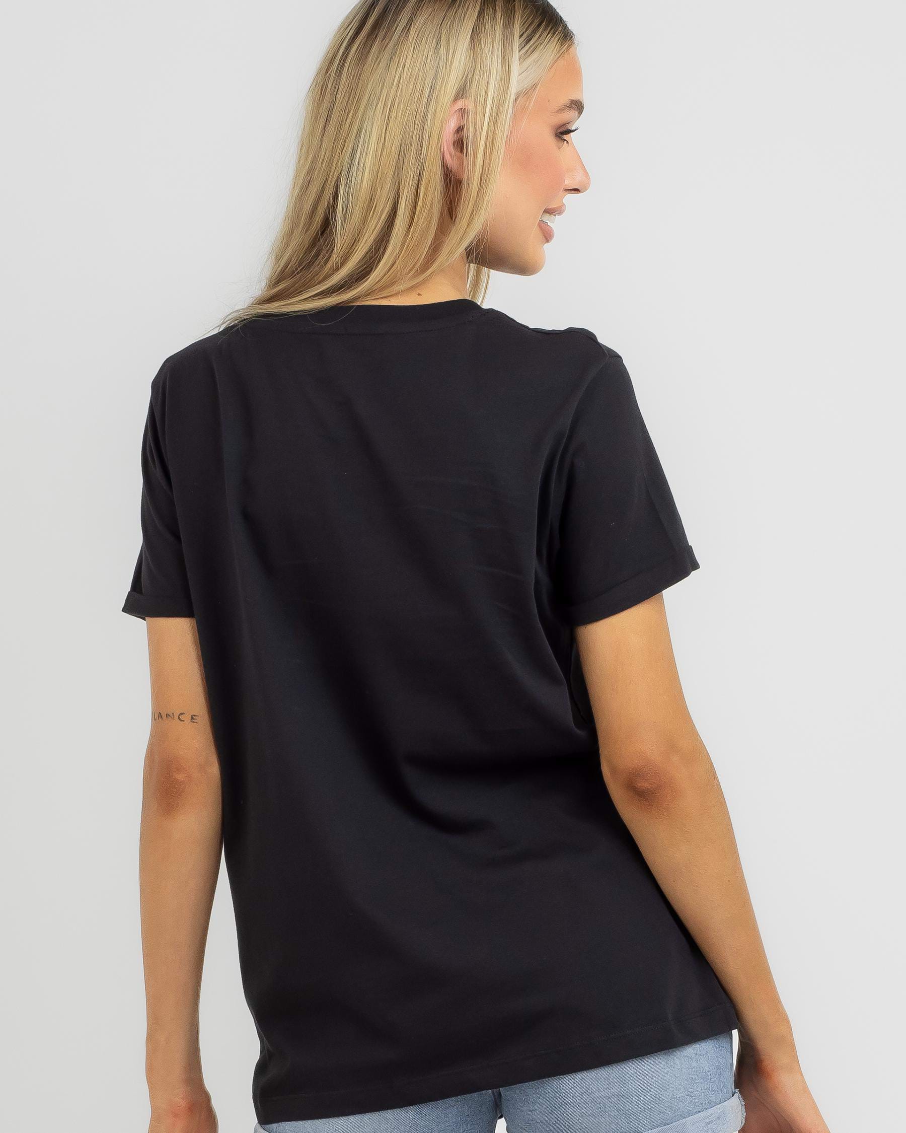 Shop Roxy Noon Ocean Corpo T-Shirt In Anthracite - Fast Shipping & Easy ...