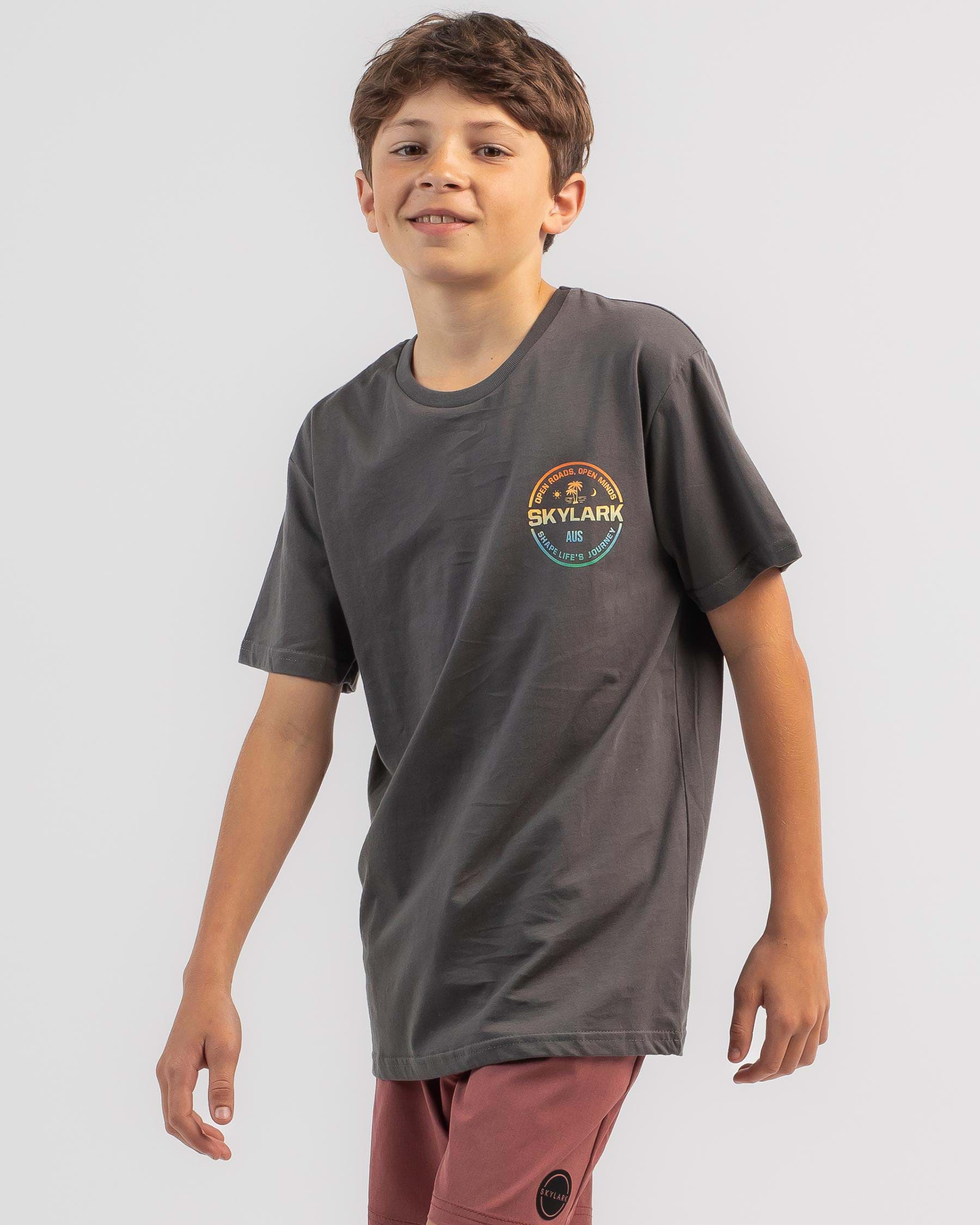 Shop Skylark Boys' Sojourn T-Shirt In Charcoal - Fast Shipping & Easy ...