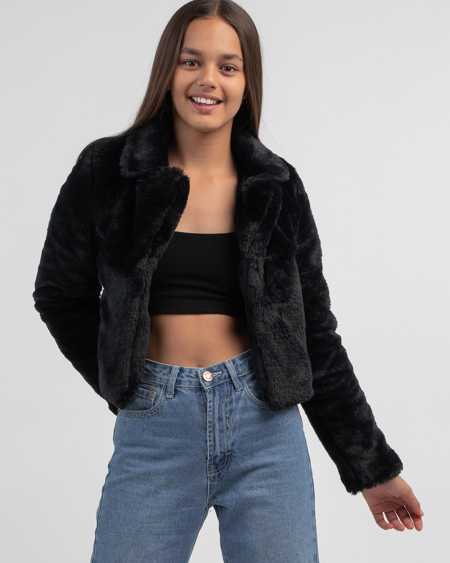 Shop Ava And Ever Girls' After Party Jacket In Black - Fast Shipping ...