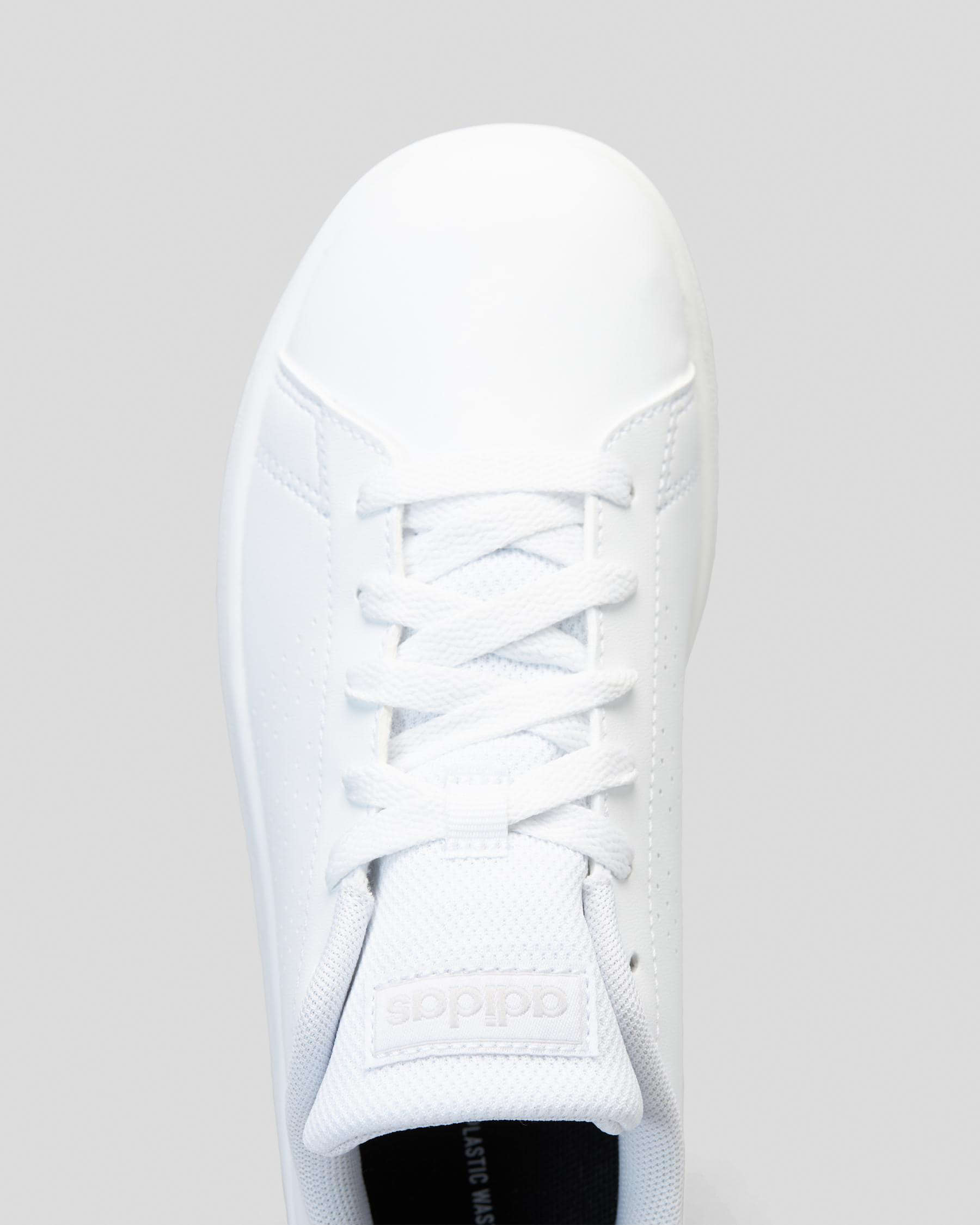 Shop adidas Girls' Advantage Shoes In Ftwr White/twr White/grey One ...