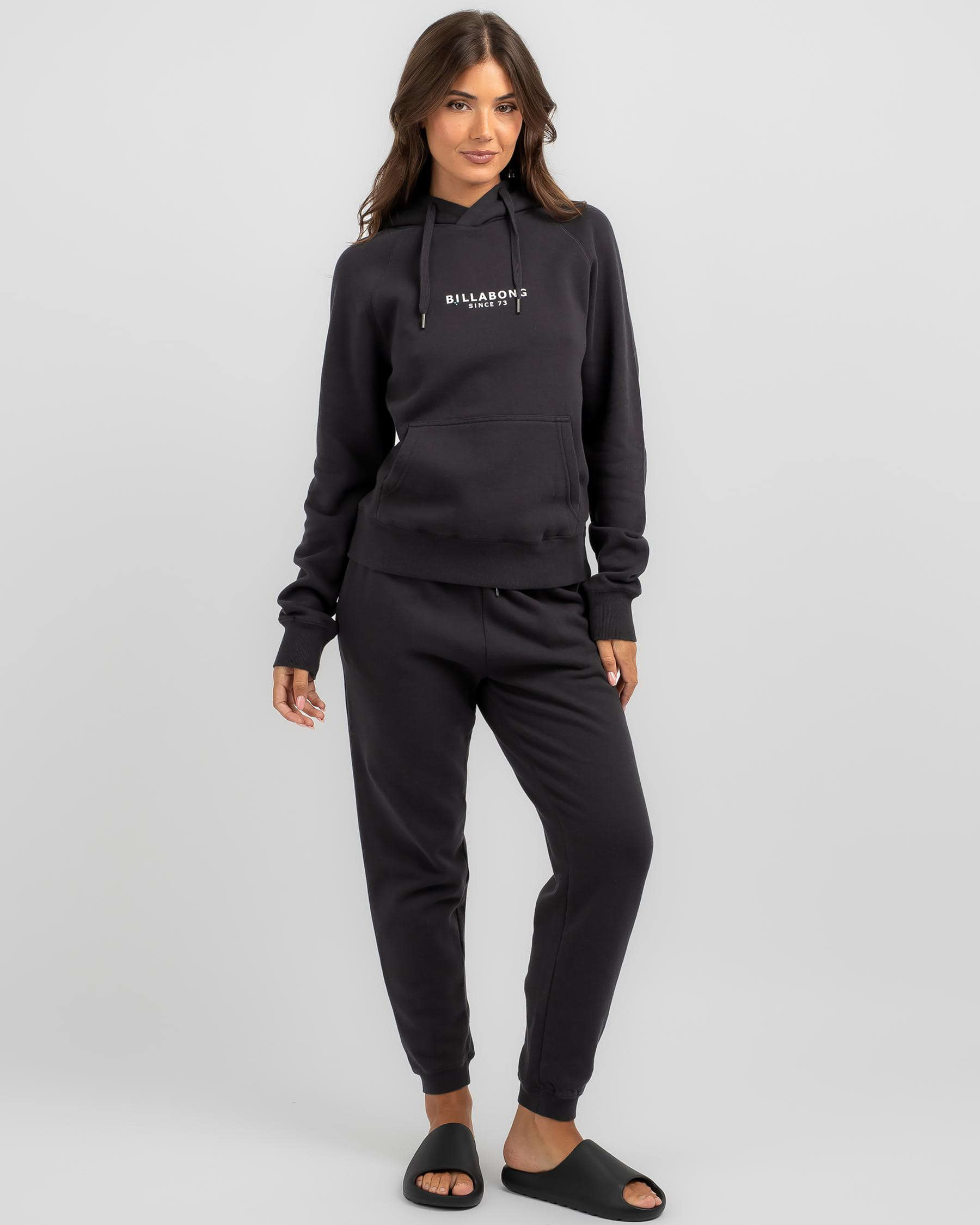 Shop Billabong Society Hoodie In Black Sands - Fast Shipping & Easy ...