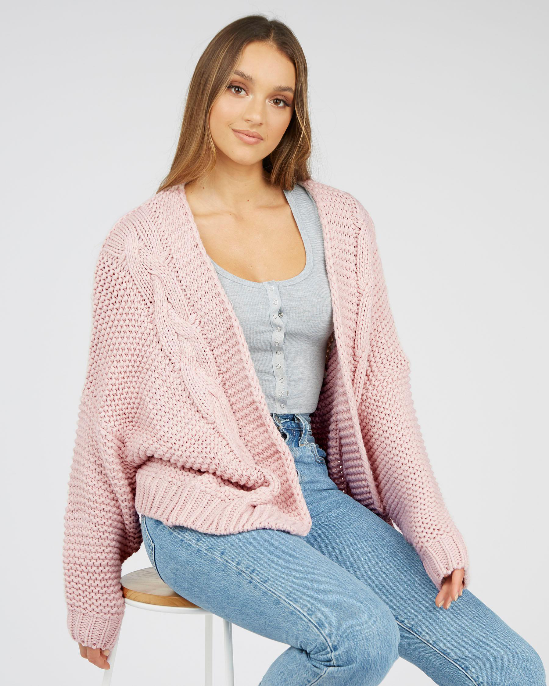 Ava And Ever Drive-In Knit In Dusty Pink - Fast Shipping & Easy Returns ...