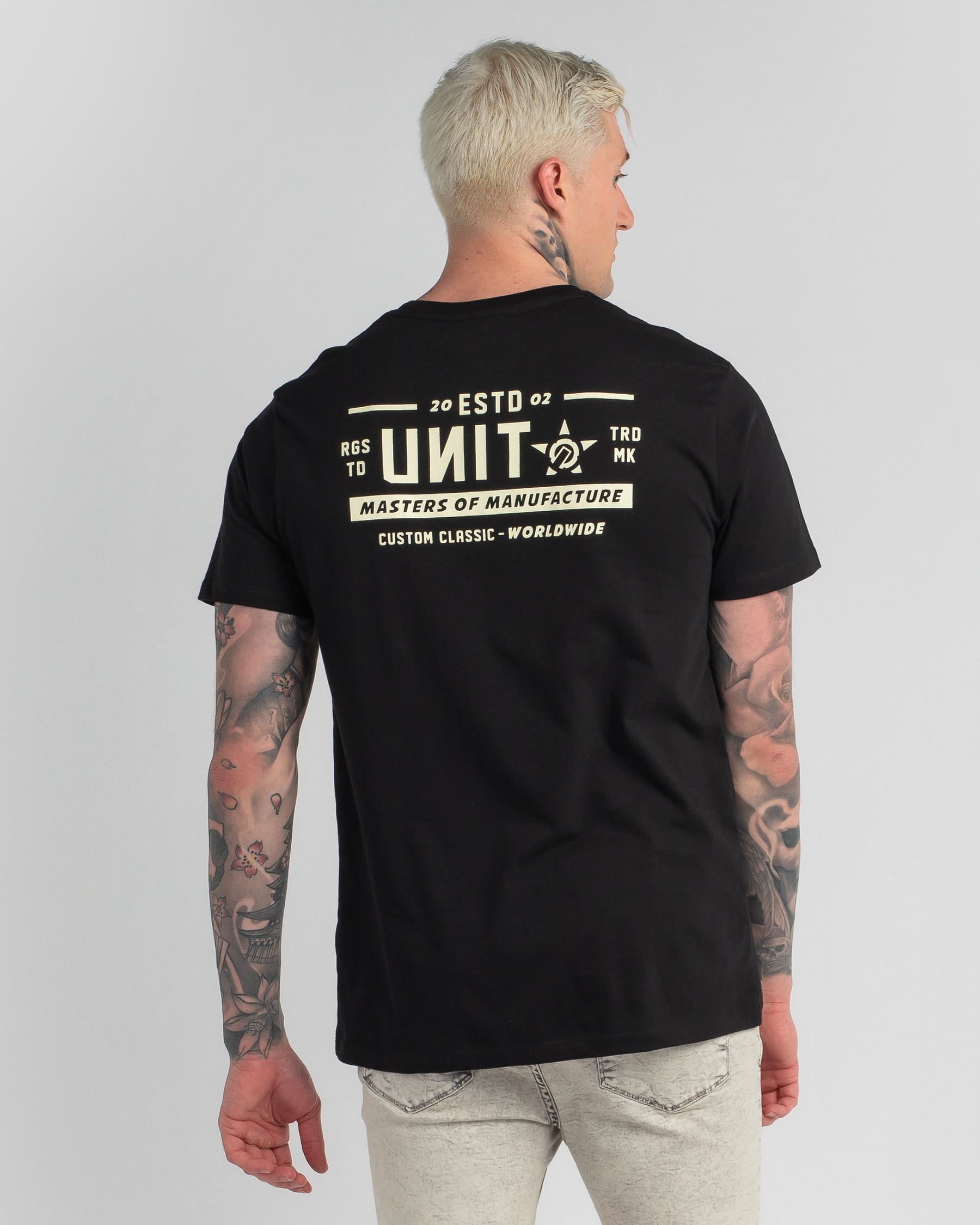 Unit Flake T-Shirt In Black - Fast Shipping & Easy Returns - City Beach ...