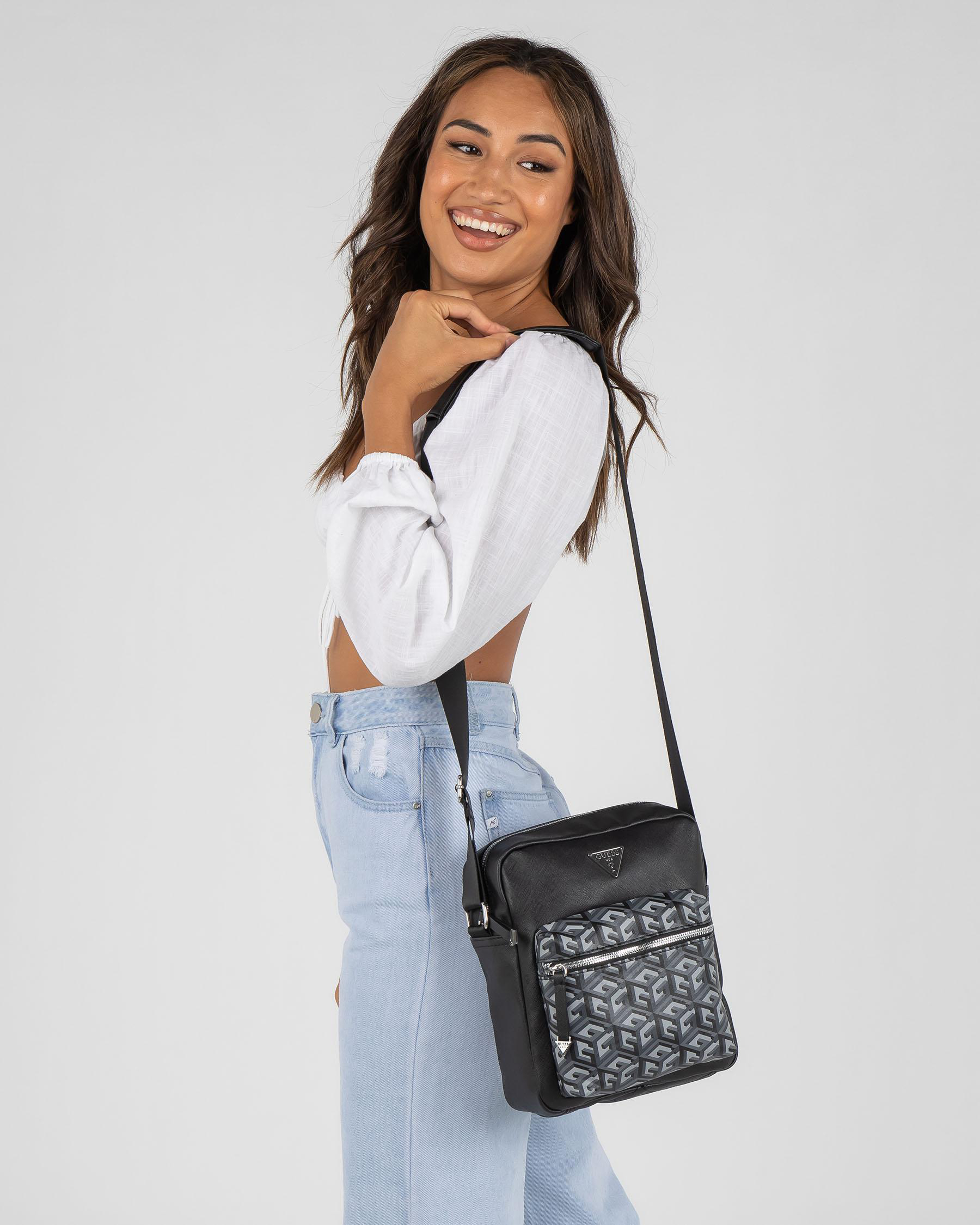 GUESS Jeans Neo Crossbody Bag In Black - Fast Shipping & Easy Returns ...