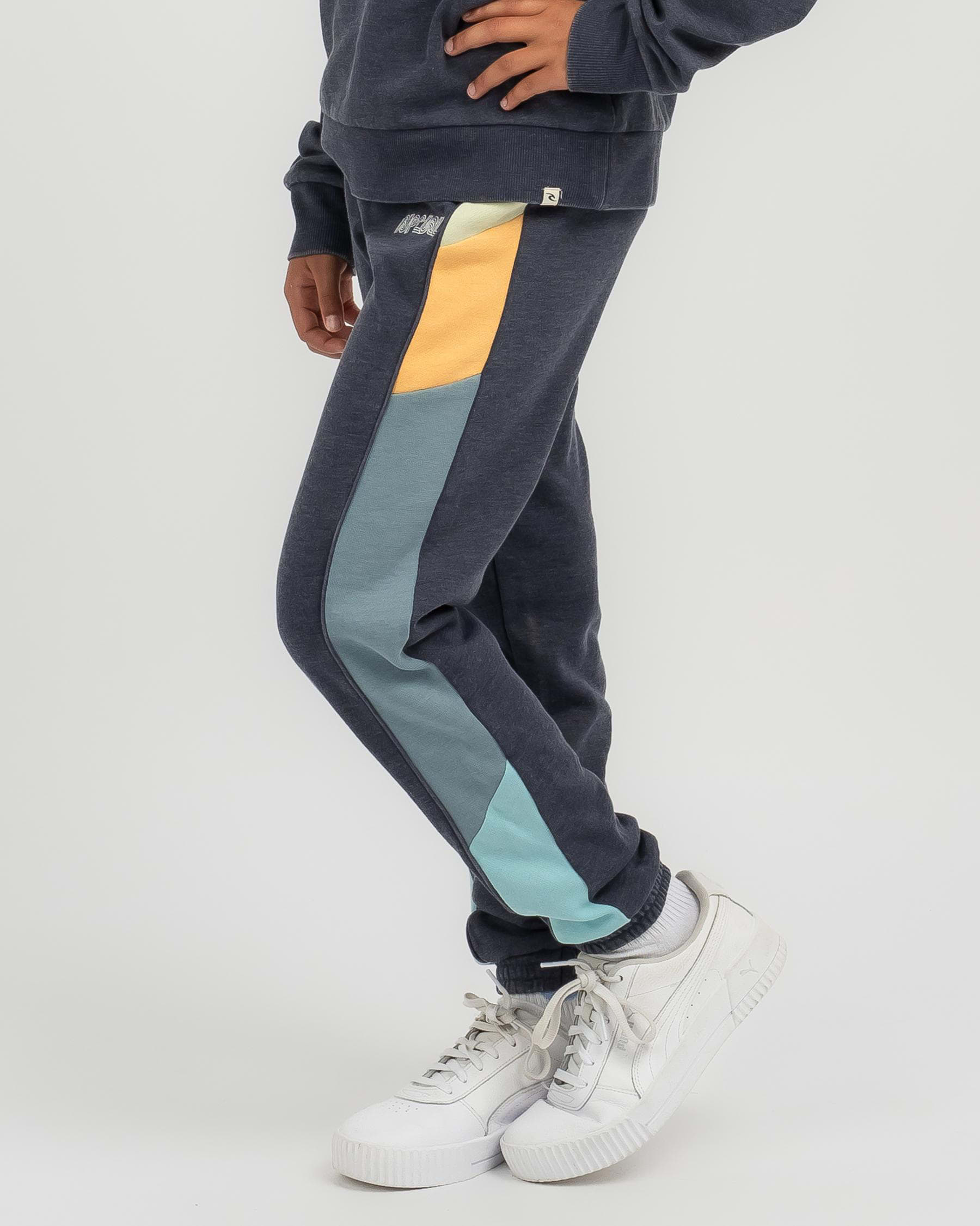 Shop Rip Curl Girls' Block Party Track Pants In Navy - Fast Shipping ...