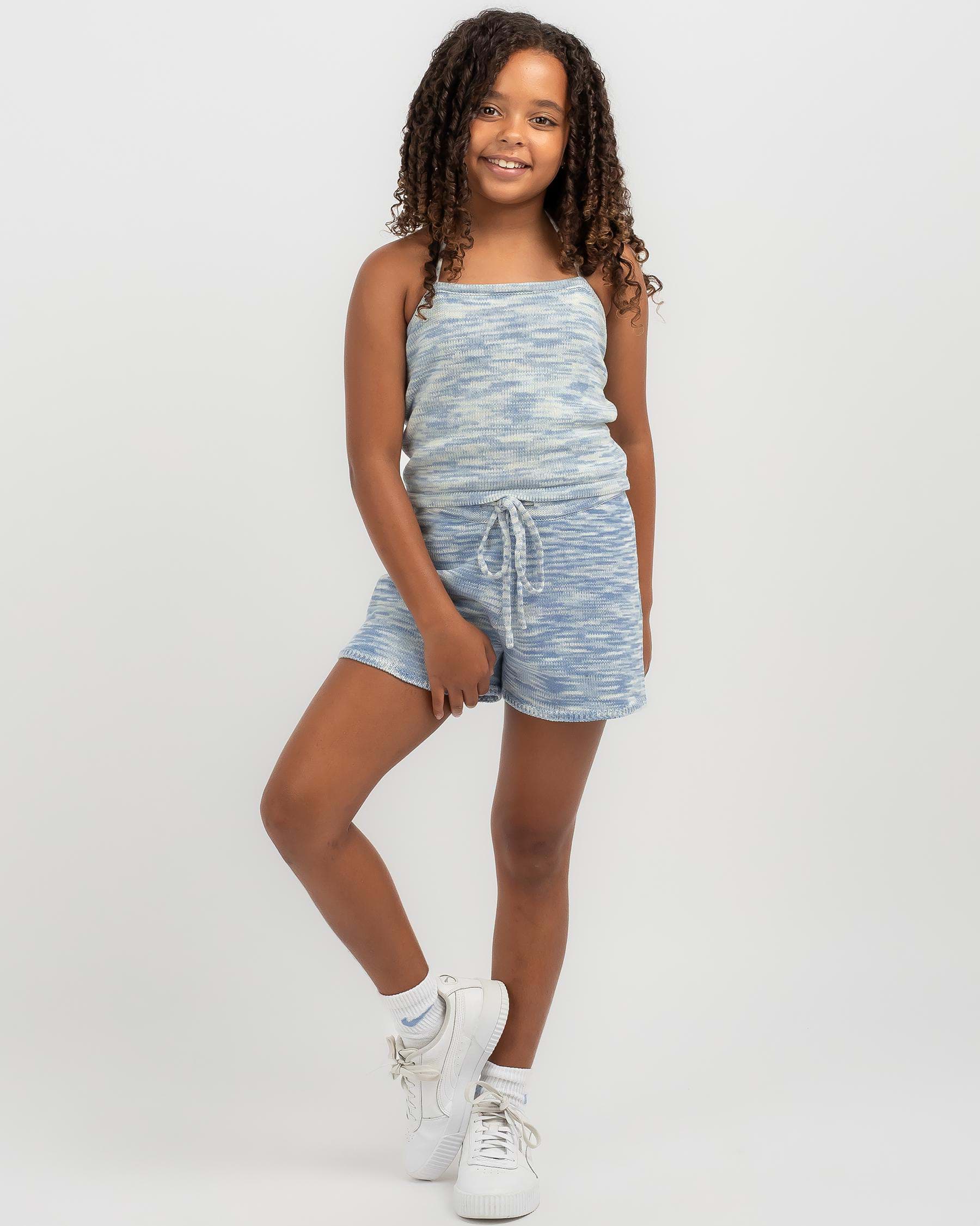 Mooloola Girls' Outa Space Shorts In Blue/cream - Fast Shipping & Easy ...