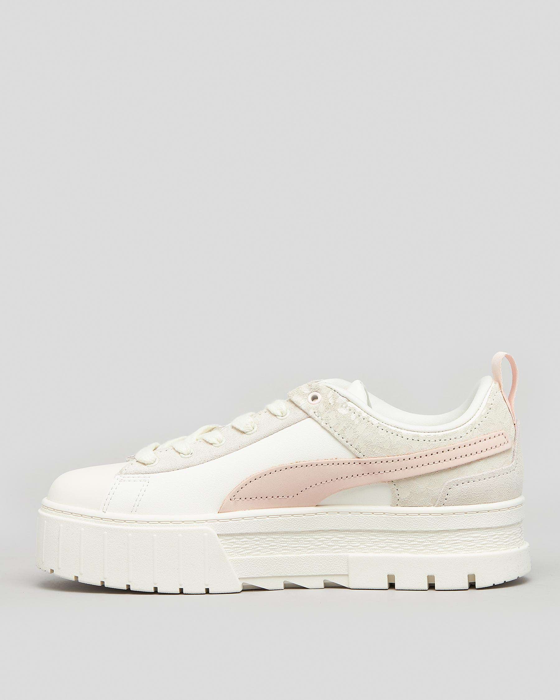 Shop Puma Mayze Womens Raw Muted Shoes In Marshmallow - Fast Shipping ...