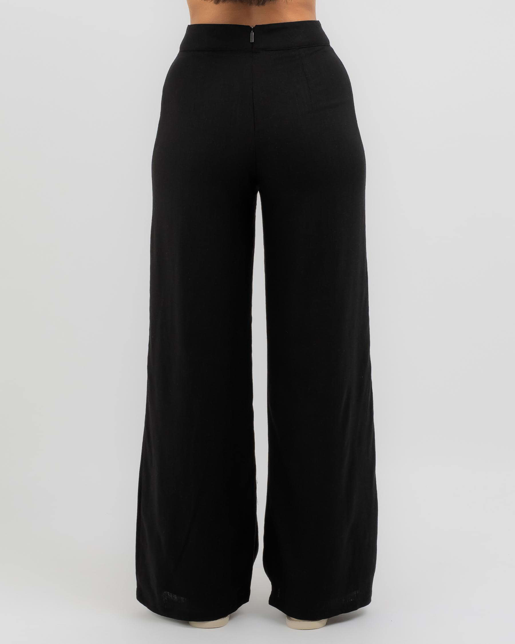 Shop Mooloola Brighton Pants In Black - Fast Shipping & Easy Returns ...
