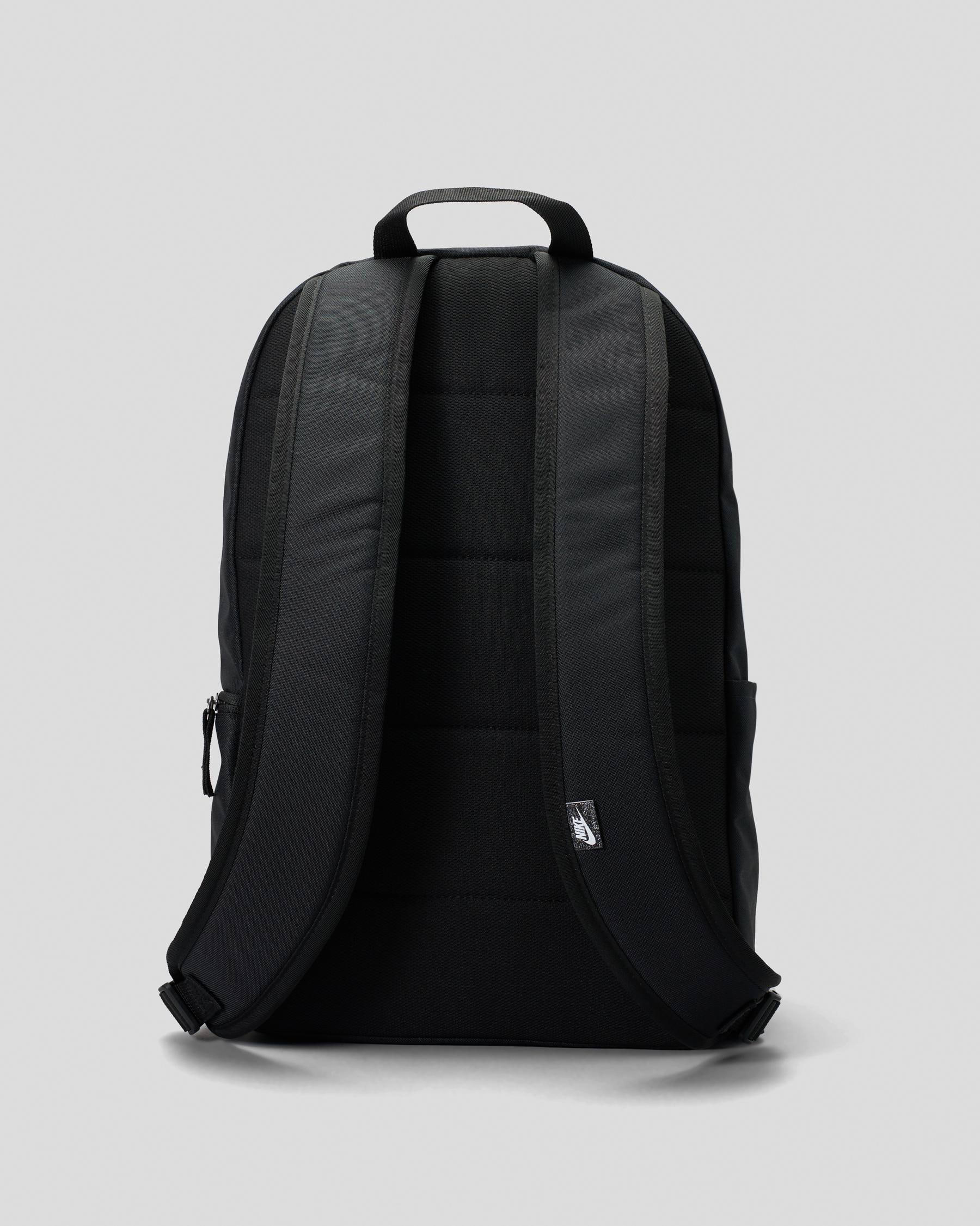 Shop Nike Heritage Backpack In Black/black/white - Fast Shipping & Easy ...