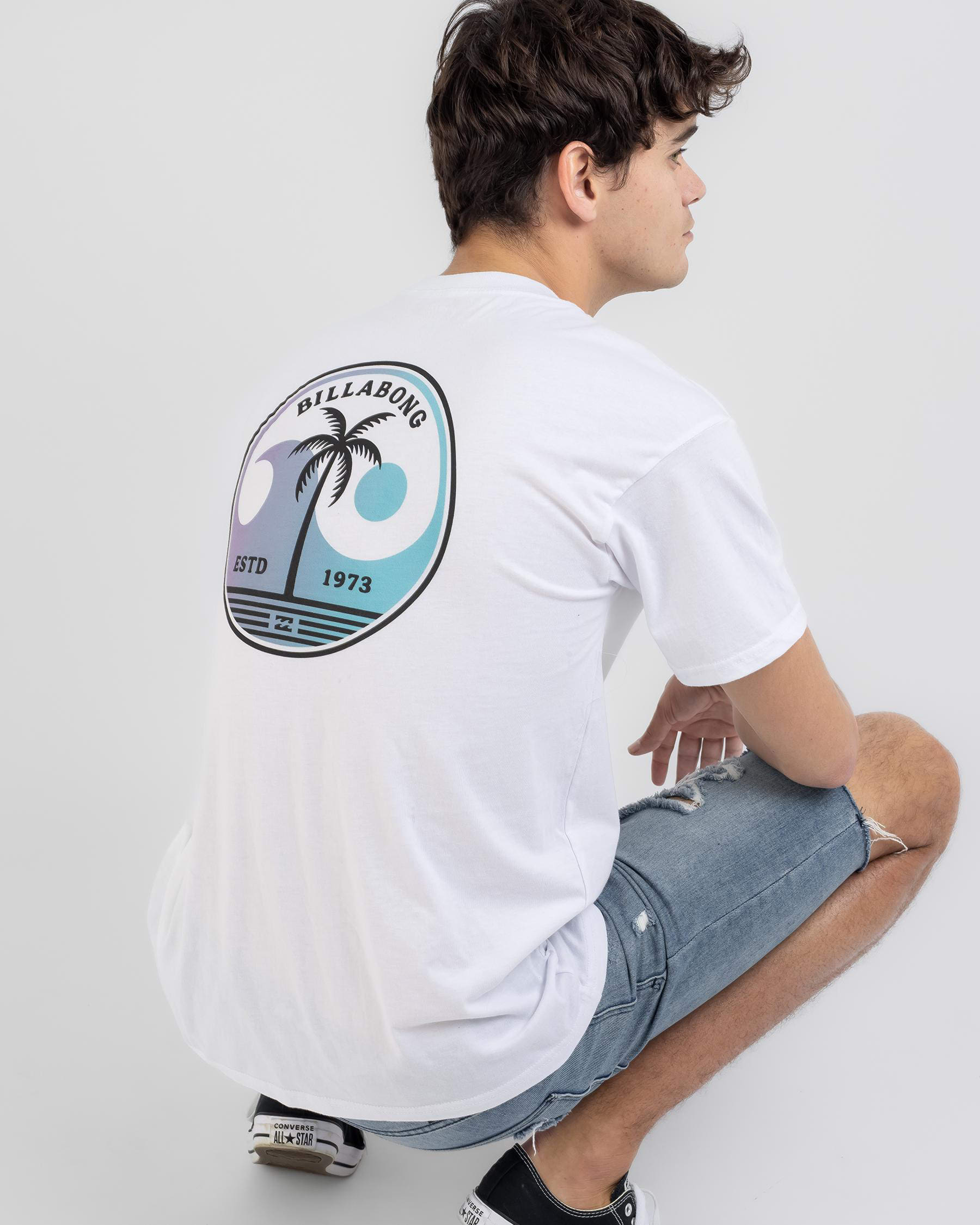 Shop Billabong Tropics T-Shirt In White - Fast Shipping & Easy Returns ...