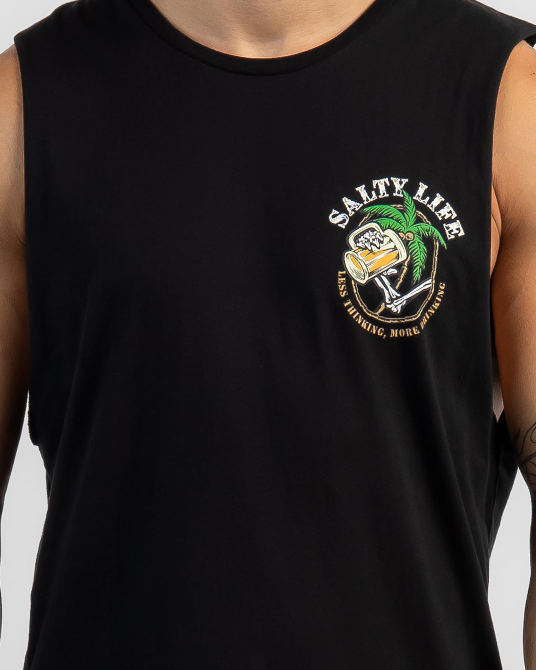 Shop Salty Life Skull Duggery Muscle Tank In Black Fast Shipping And Easy Returns City Beach 1570