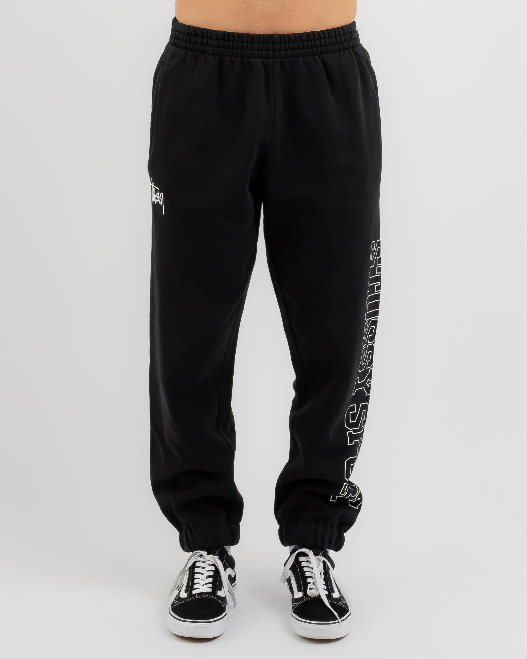 Shop Stussy Collegiate Sports Track Pants In Pigment Black - Fast ...