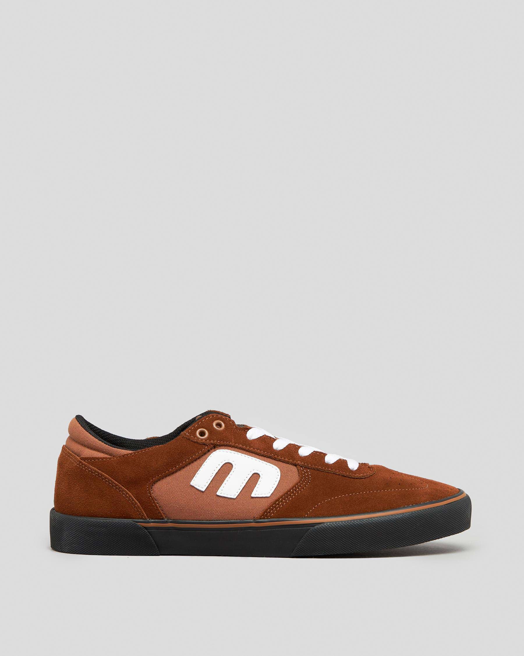 Shop Etnies Windrow Vulc Shoes In Brown/black/white - Fast Shipping ...