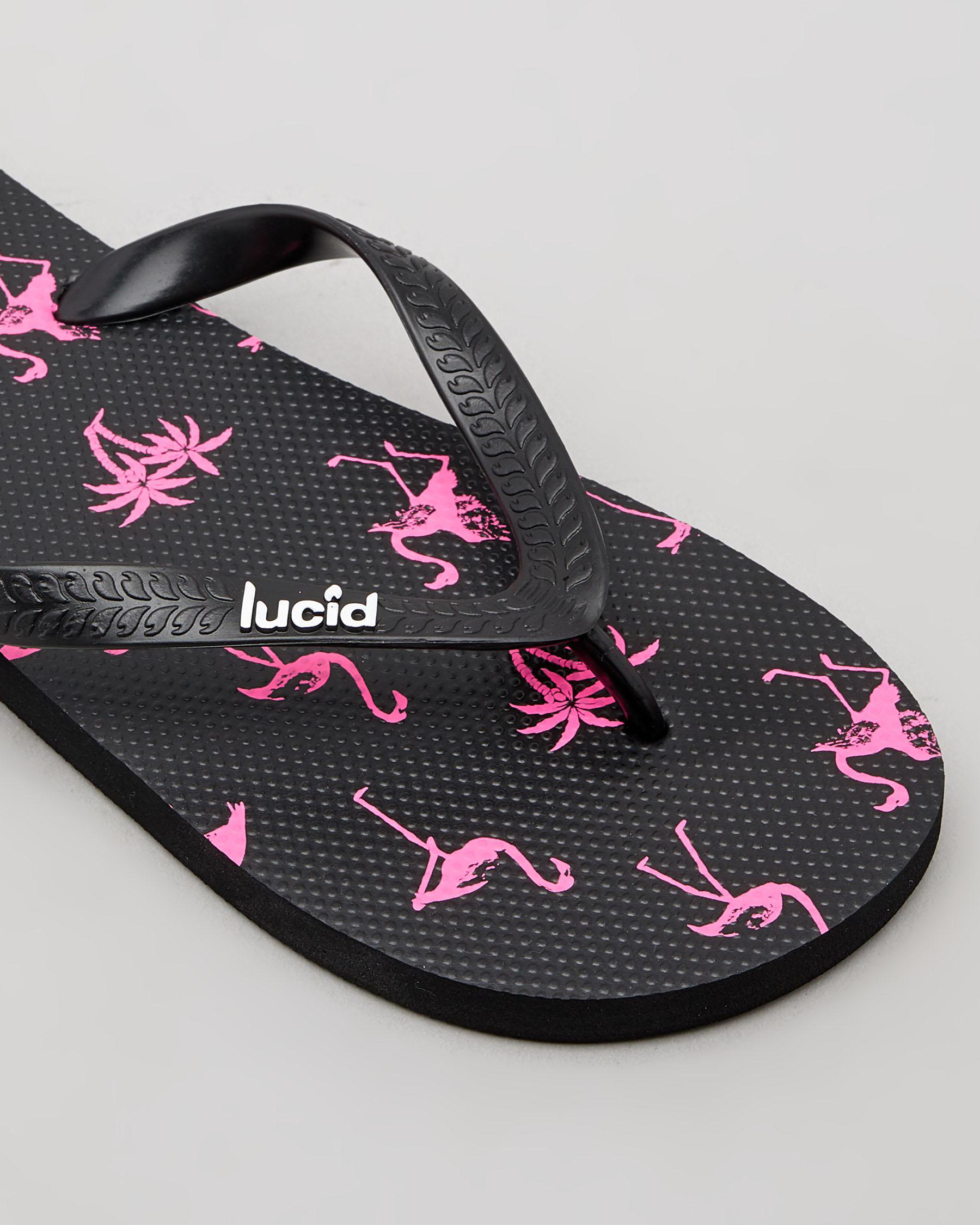 Lucid Flight Thongs In Black/pink - Fast Shipping & Easy Returns - City ...