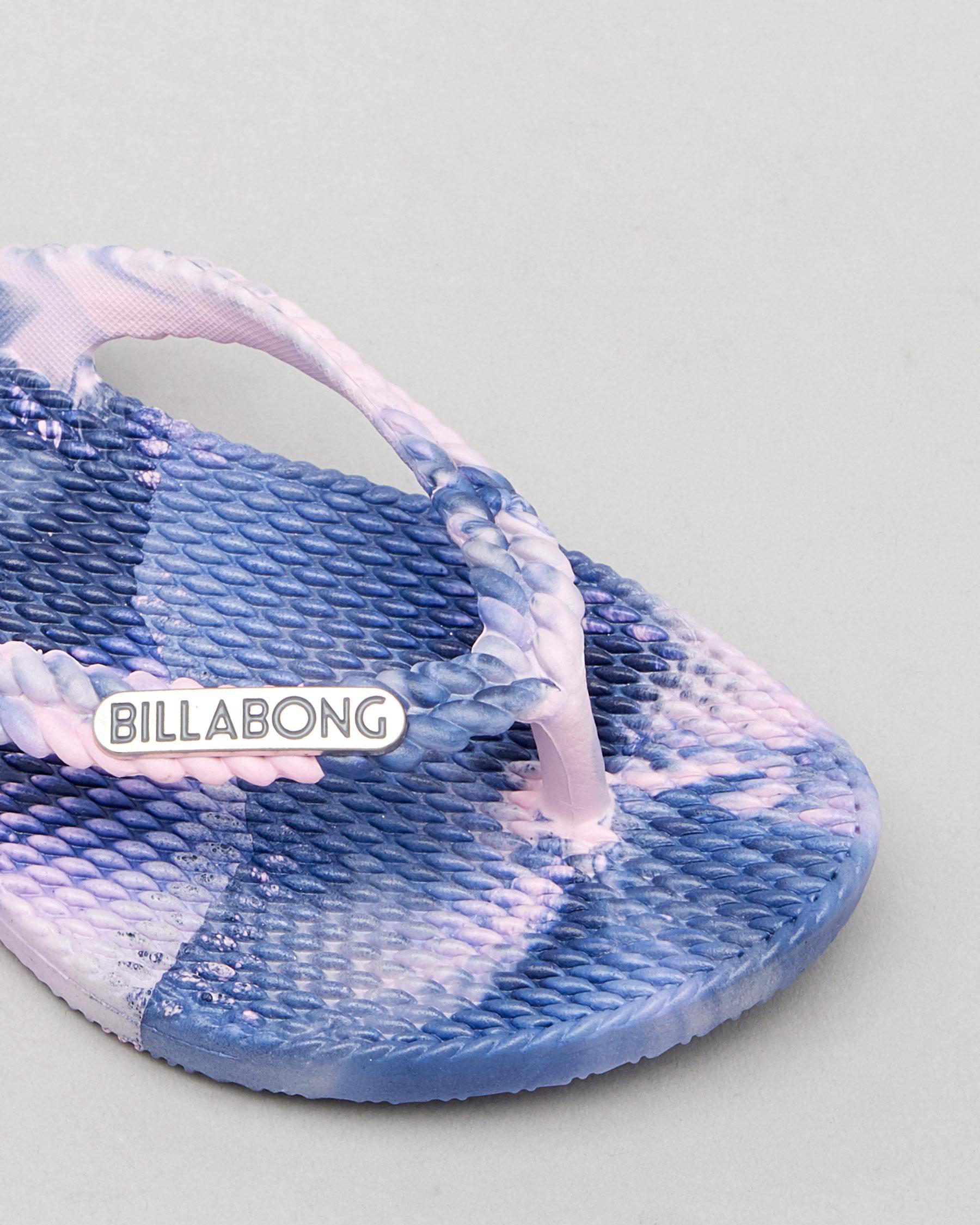 Billabong Girls Kicks Marble Thongs In Indigo Free Shipping And Easy Returns City Beach 