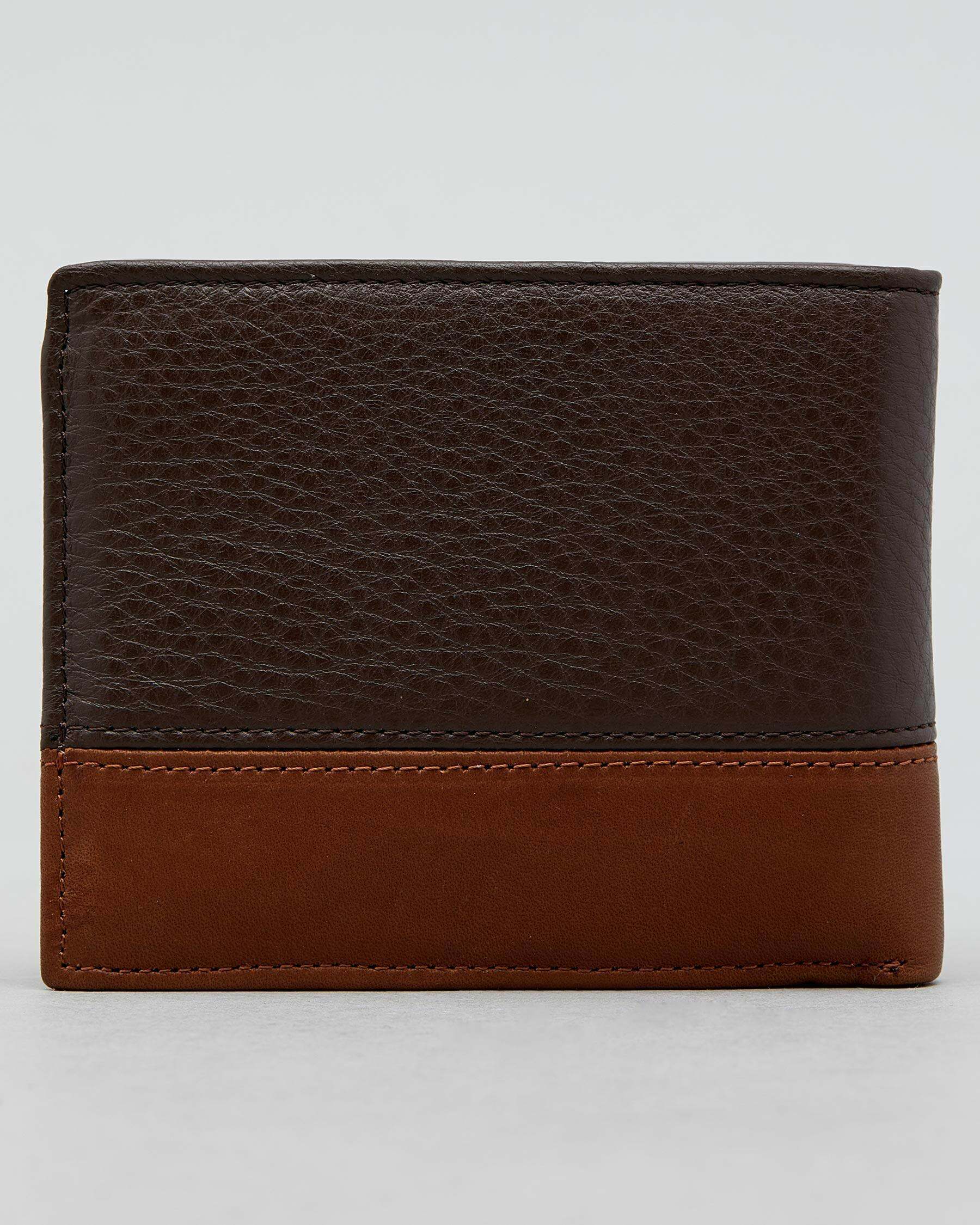 Lucid Crease Leather Wallet In Choc - Fast Shipping & Easy Returns ...