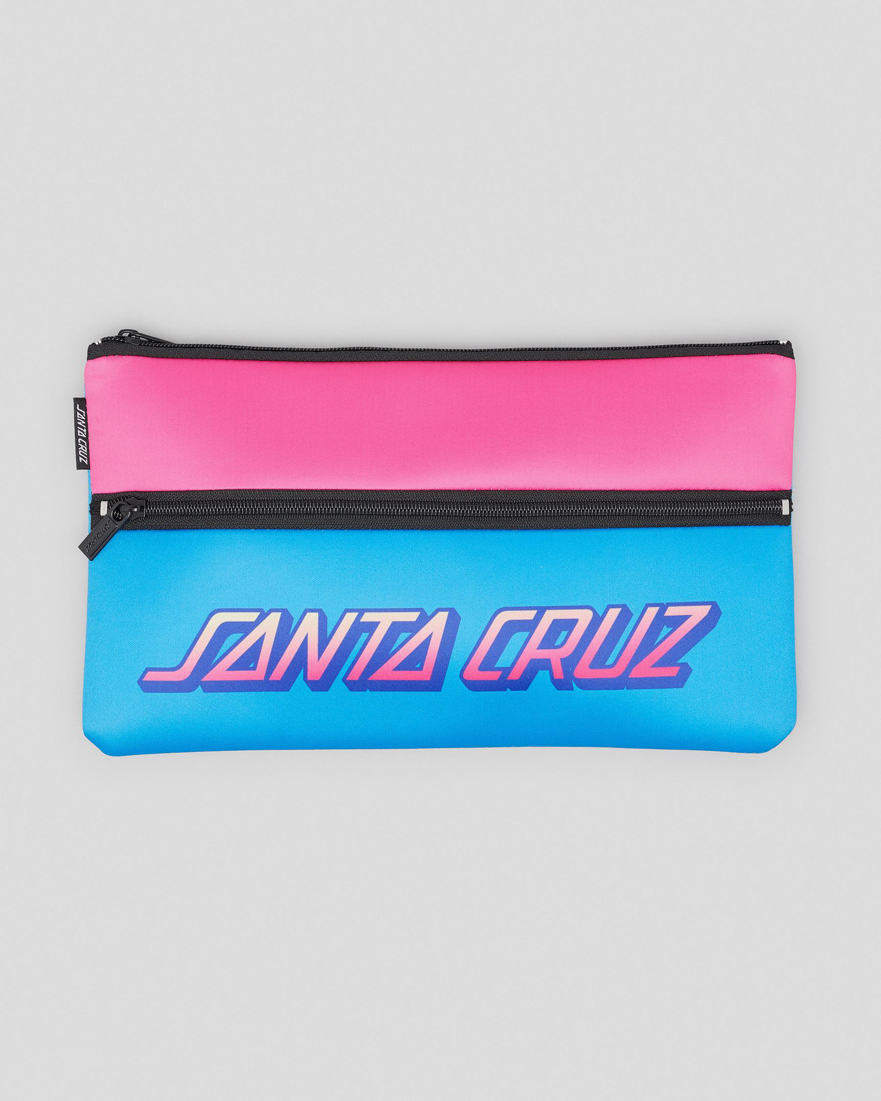 Shop Santa Cruz Strip Pencil Case In Multi Fast Shipping & Easy