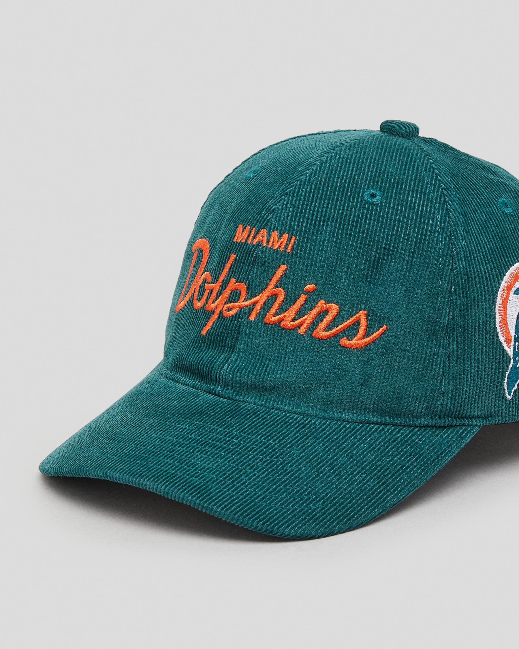 New Era Miami Dolphins NFL Throwback Corduroy Fitted Hat - Hibbett