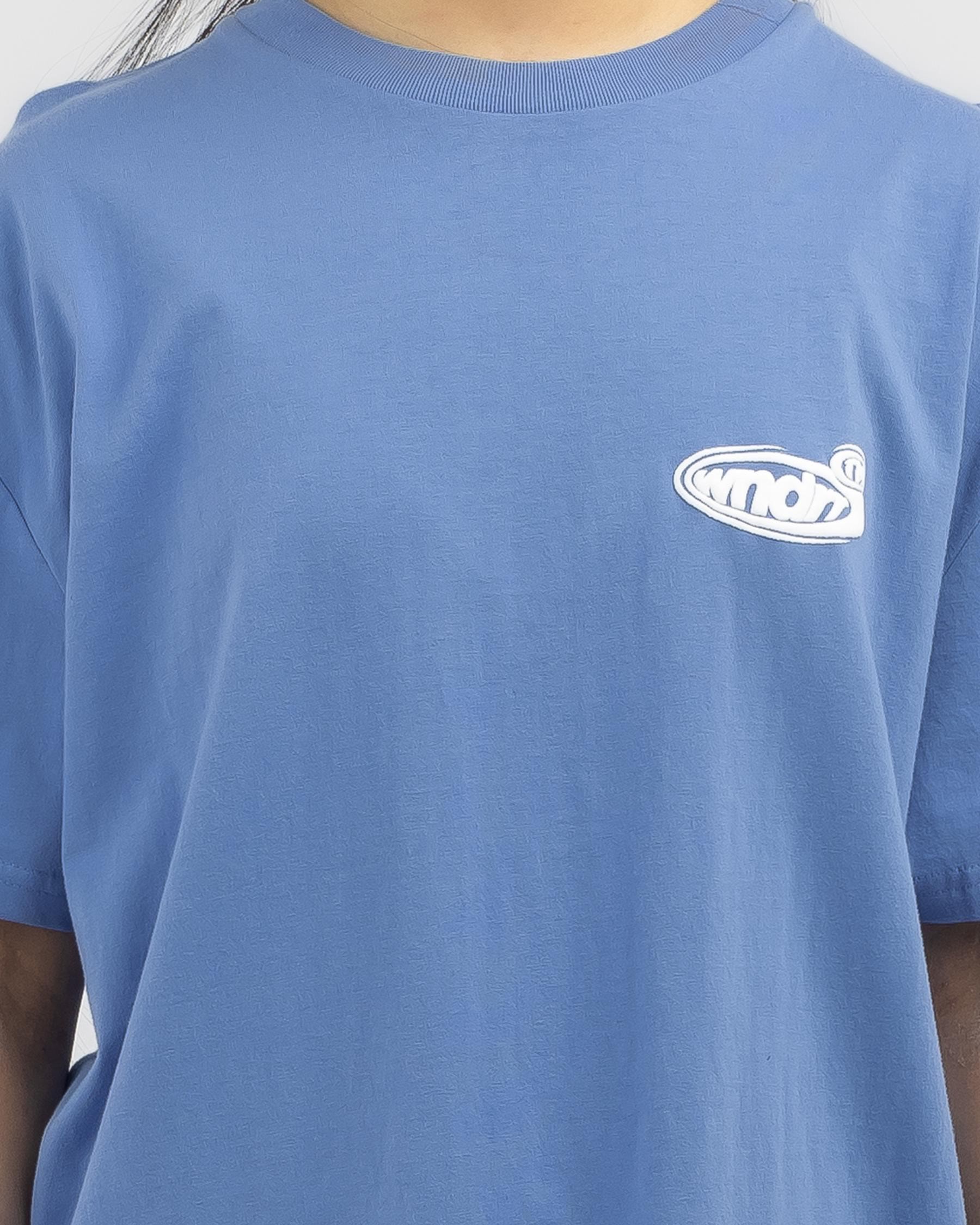 Shop Wndrr Reflex Box Fit T-Shirt In Air Blue - Fast Shipping & Easy ...