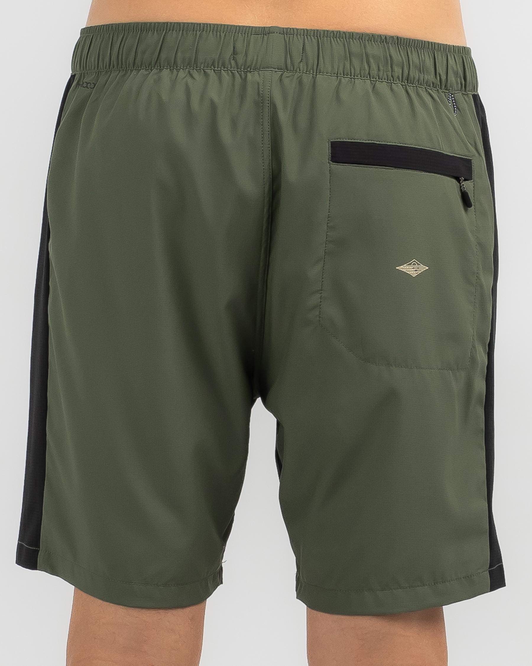 Shop Rip Curl Vaporcool Pivot Volley In Dark Olive - Fast Shipping ...