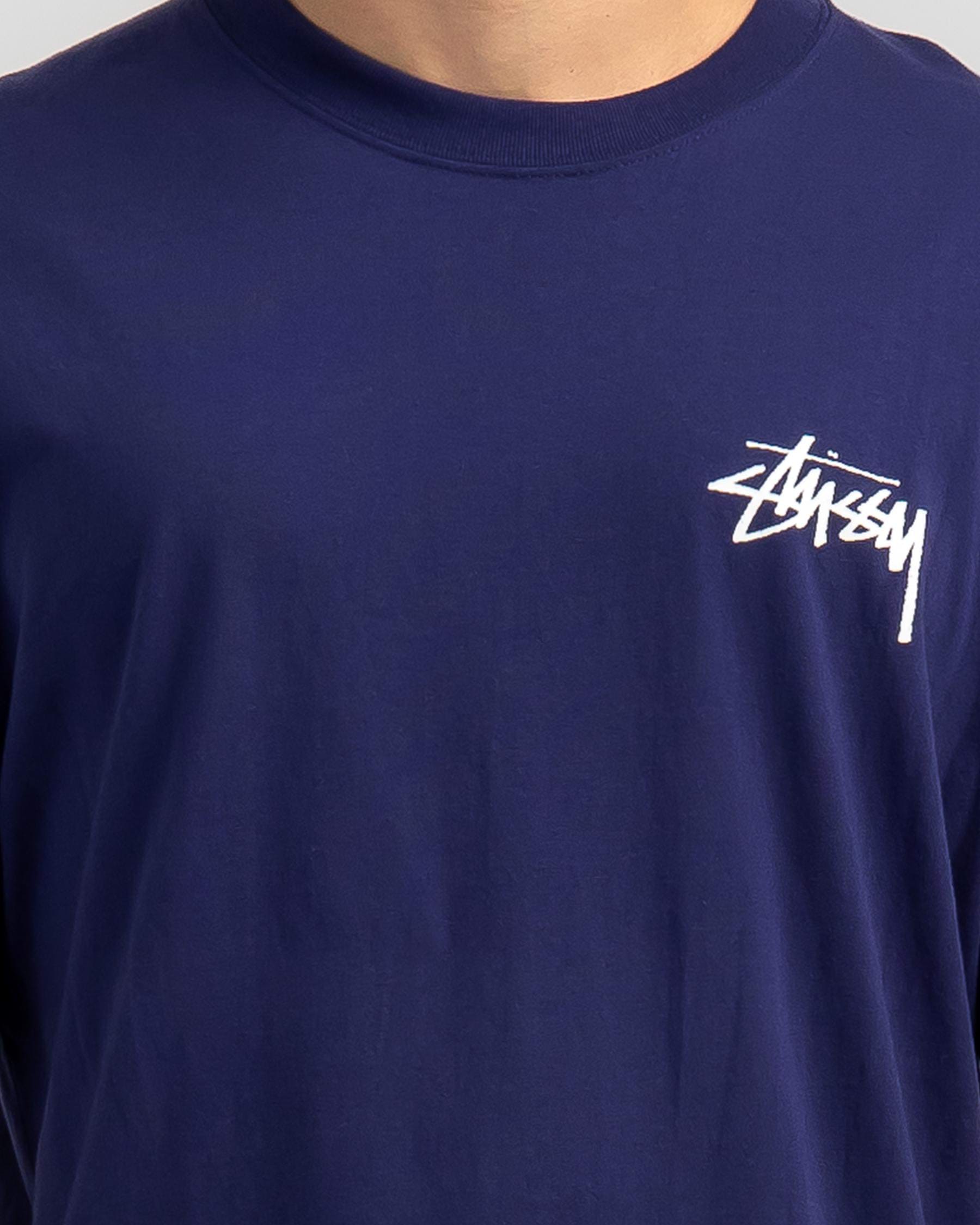 Shop Stussy Stock T-Shirt In Navy - Fast Shipping & Easy Returns - City ...