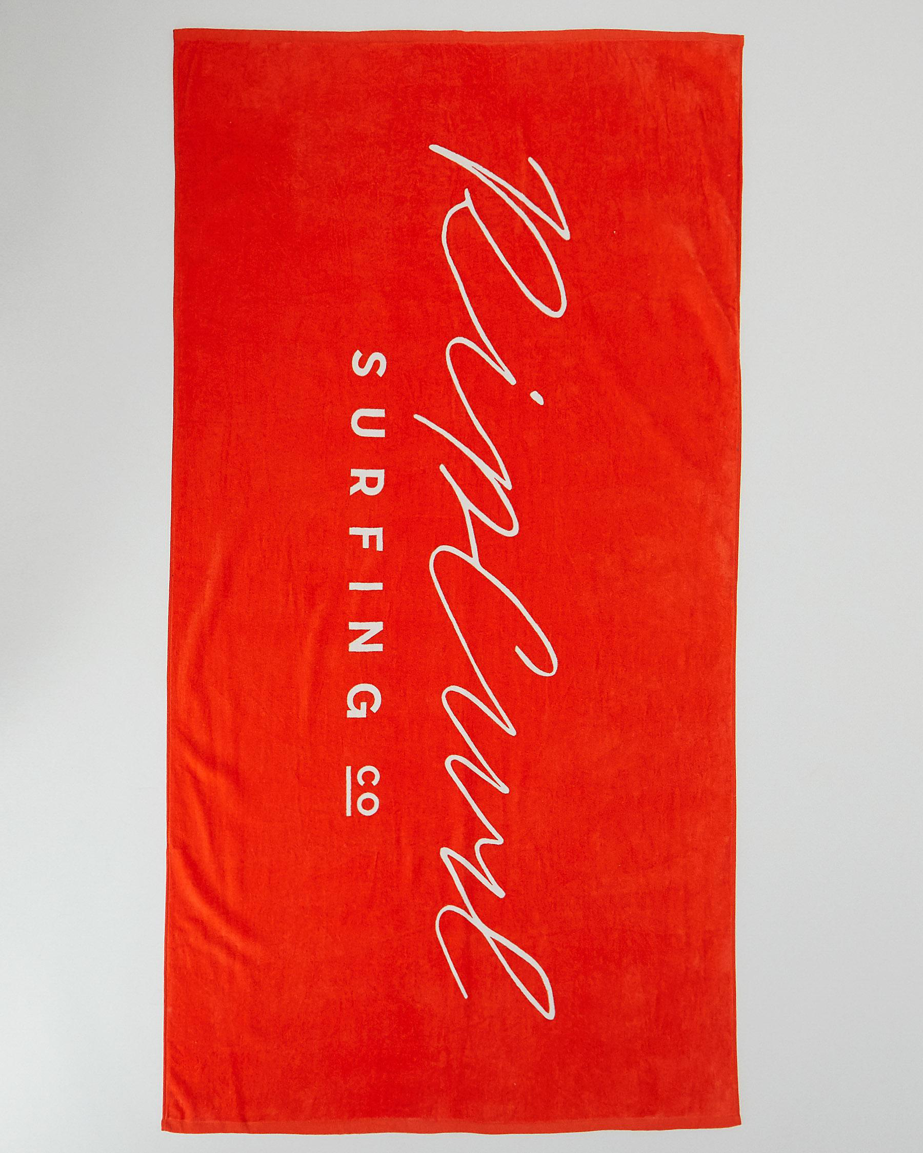 Rip Curl Standard Origins Towel In Red - Fast Shipping & Easy Returns ...