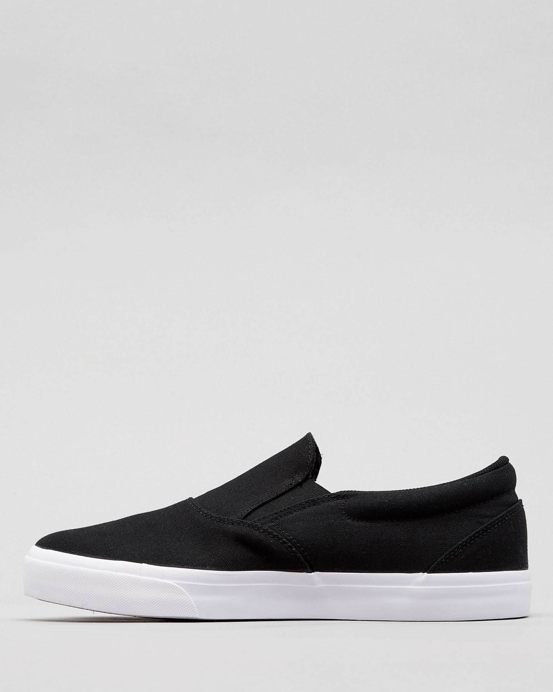 Shop Nike Boys' Charge Slip-On Shoes In Black/white - Fast Shipping ...