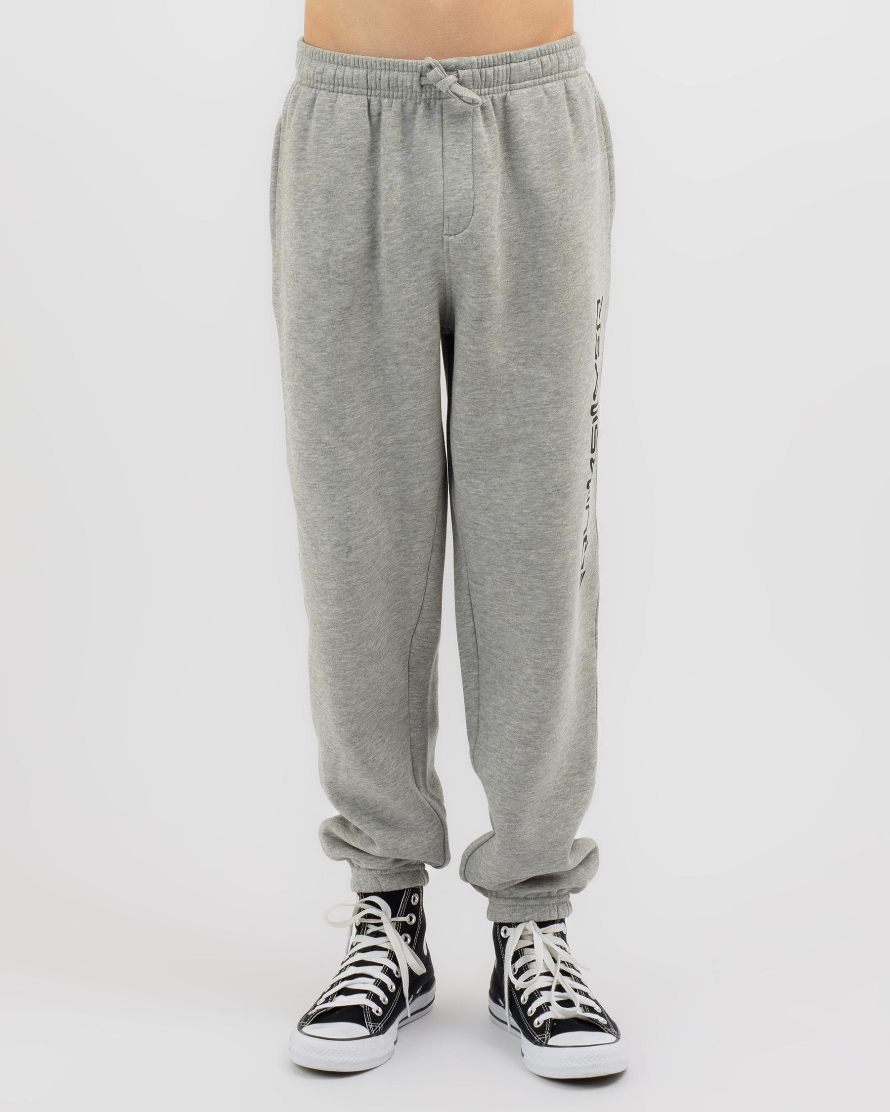 Shop Quiksilver Boys' Rainmaker Track Pants In Athletic Heather - Fast ...