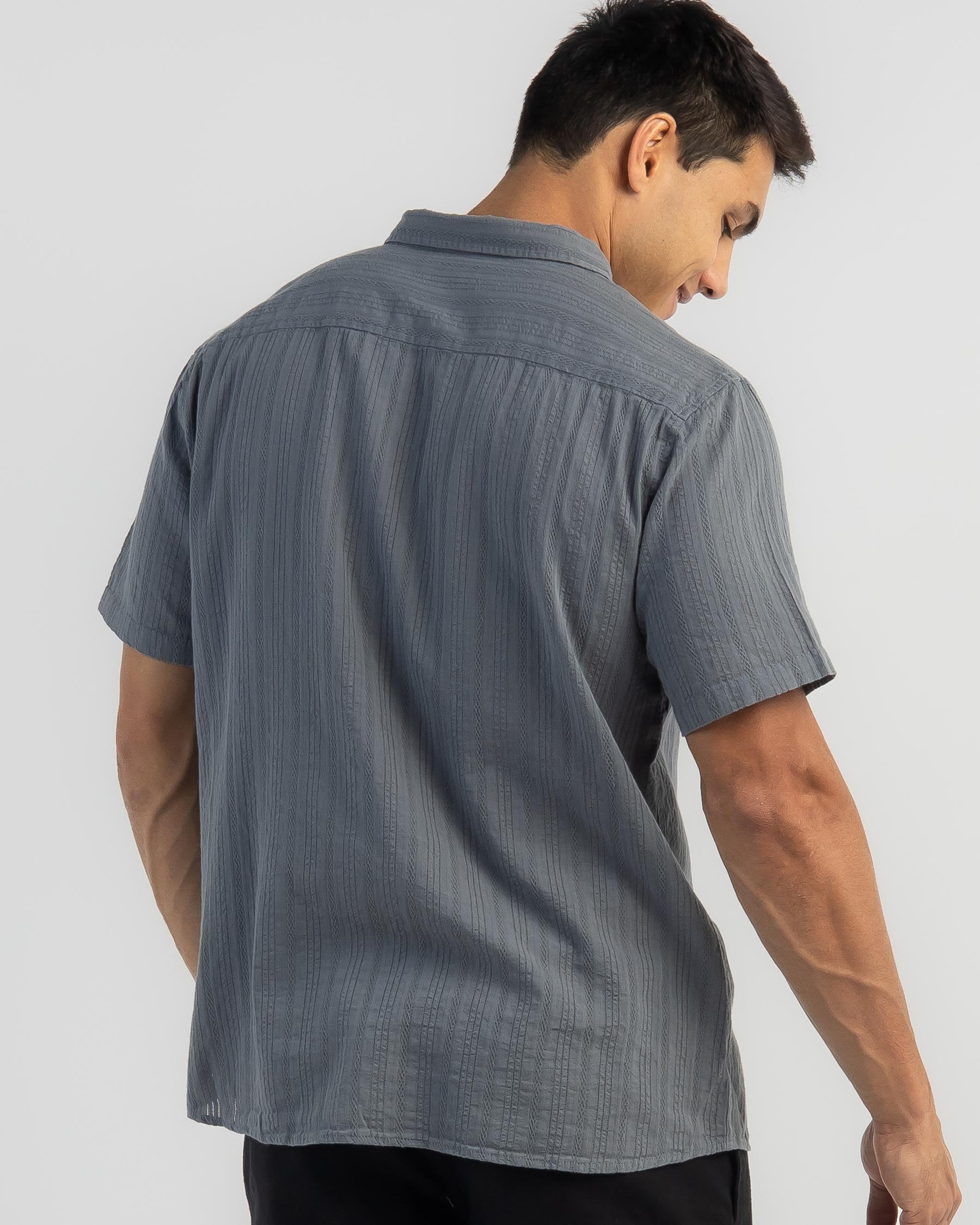 Shop Skylark Novella Short Sleeve Shirt In Slate - Fast Shipping & Easy ...