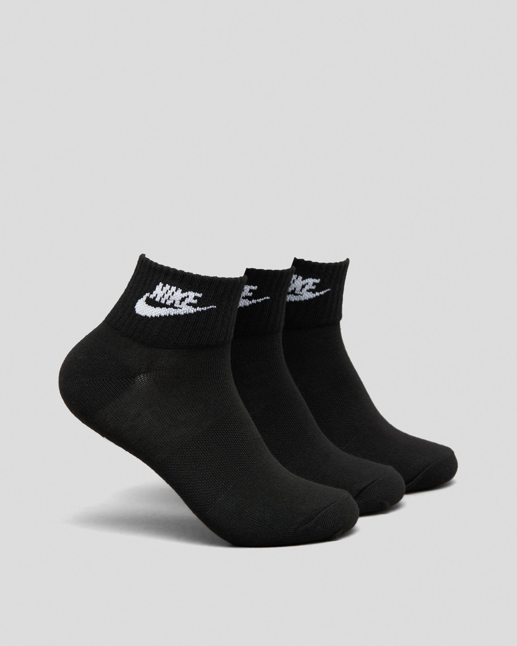 Shop Nike Womens Everyday Essential Sock Pack In Black/white - Fast ...