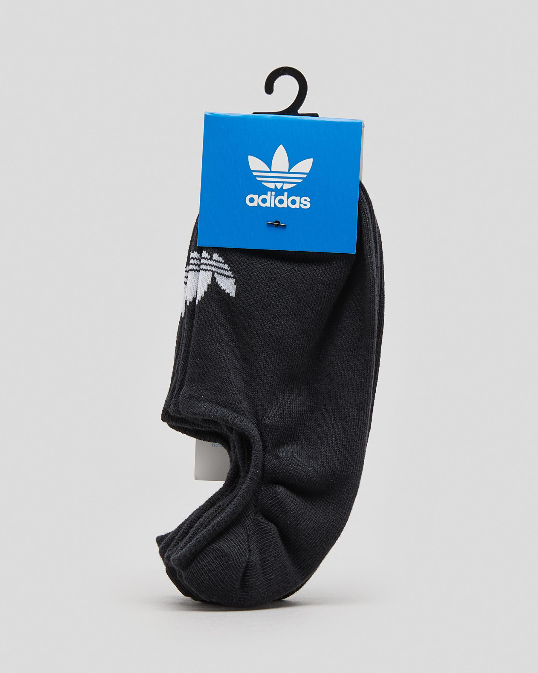 Shop adidas Low Cut Socks 3 Pack In Black - Fast Shipping & Easy ...