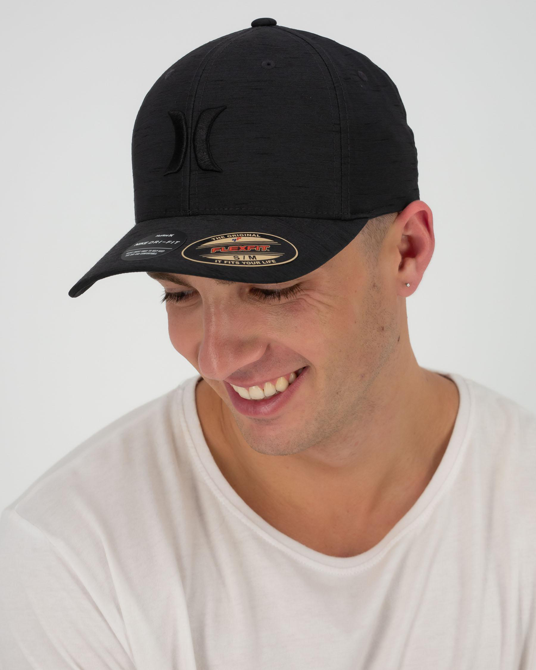 Shop Hurley Dri-Fit Marwick Icon Cap In Black Heather - Fast Shipping ...