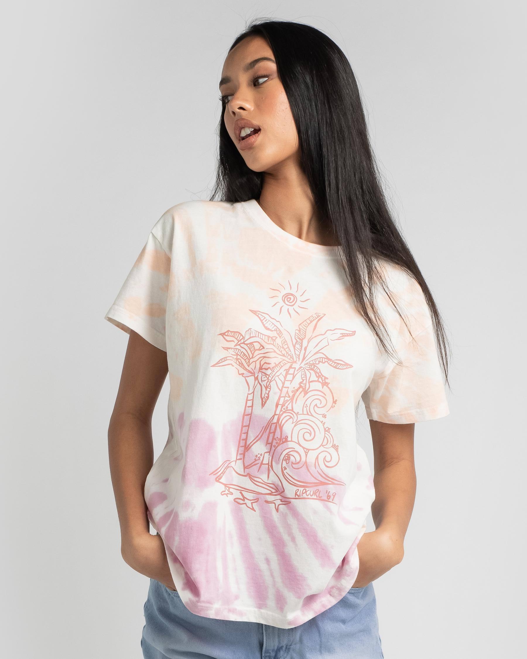 Shop Rip Curl Tropical Paradise Oversized T-Shirt In Multico - Fast ...