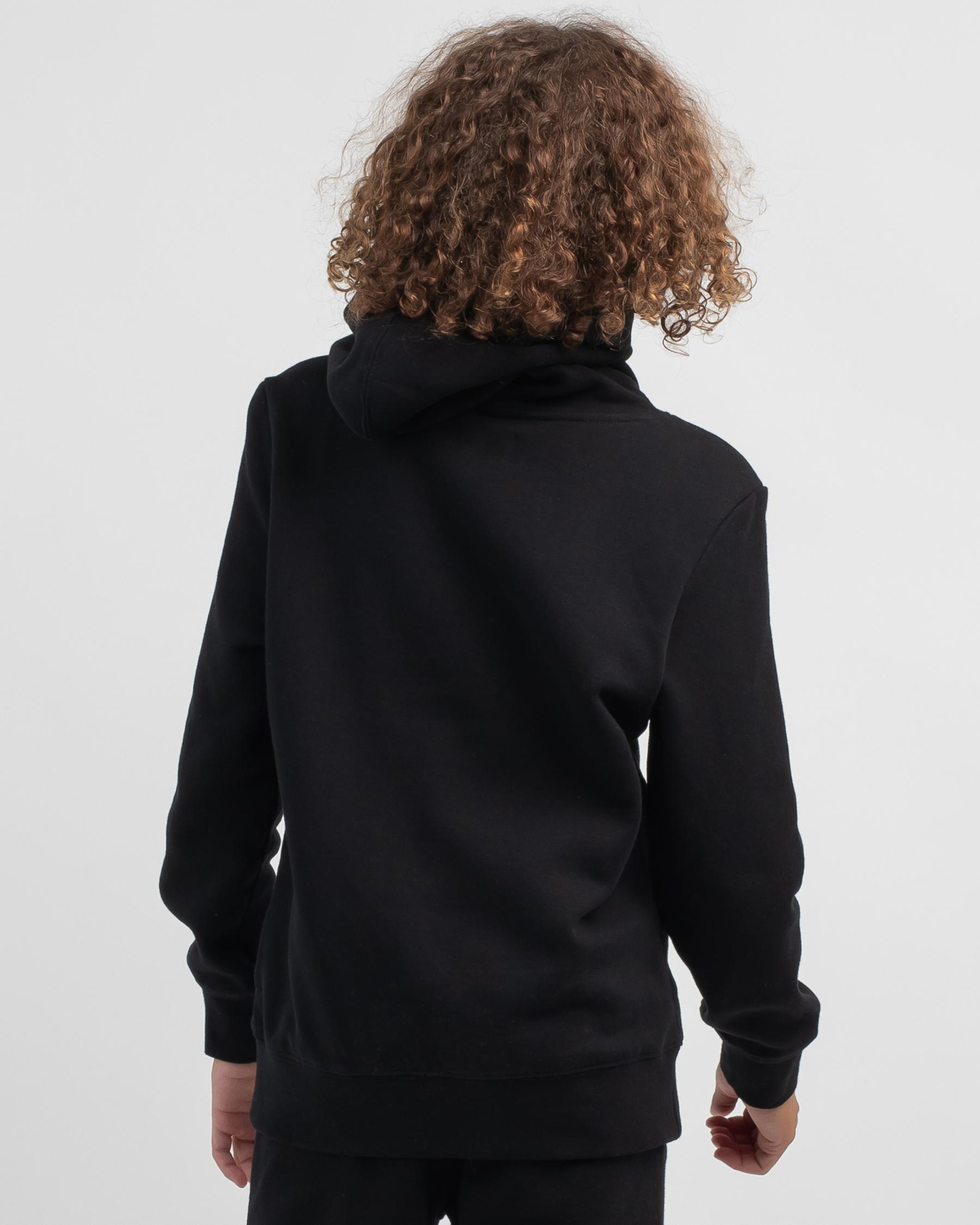 Shop Hurley Boys' Core OAO Solid Pullover In Black - Fast Shipping ...