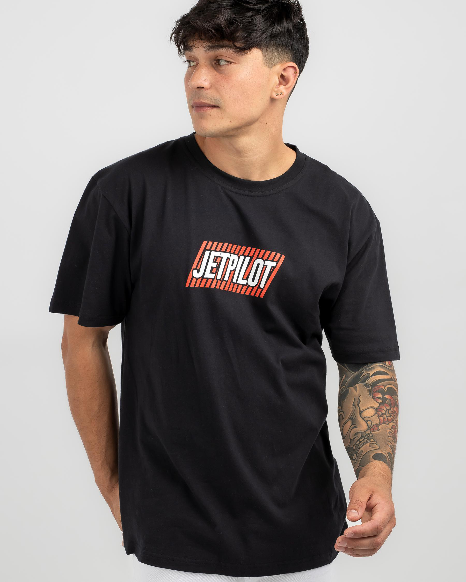 Shop Jetpilot F4.5 T-Shirt In Black - Fast Shipping & Easy Returns ...